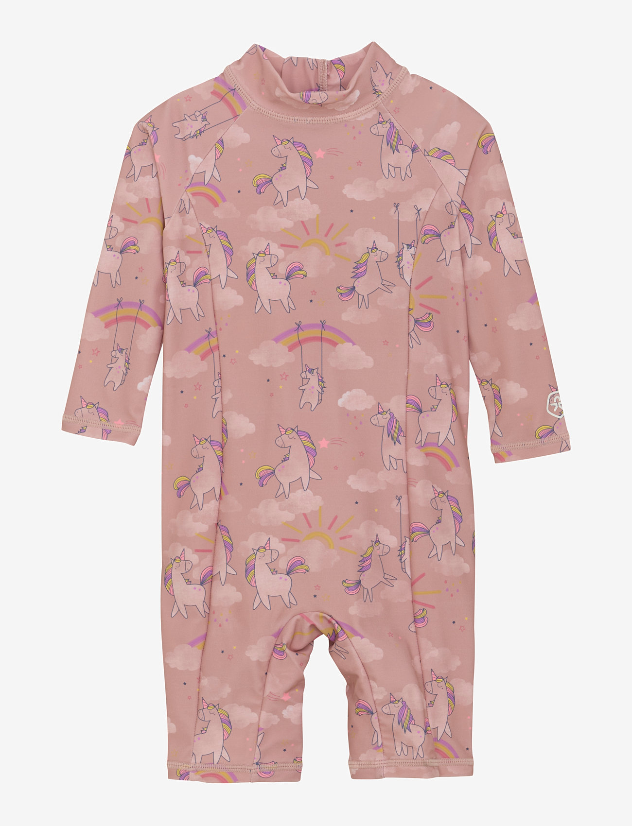 Color Kids - Baby Suit L/S, AOP - ujumistrikood - woodrose - 0