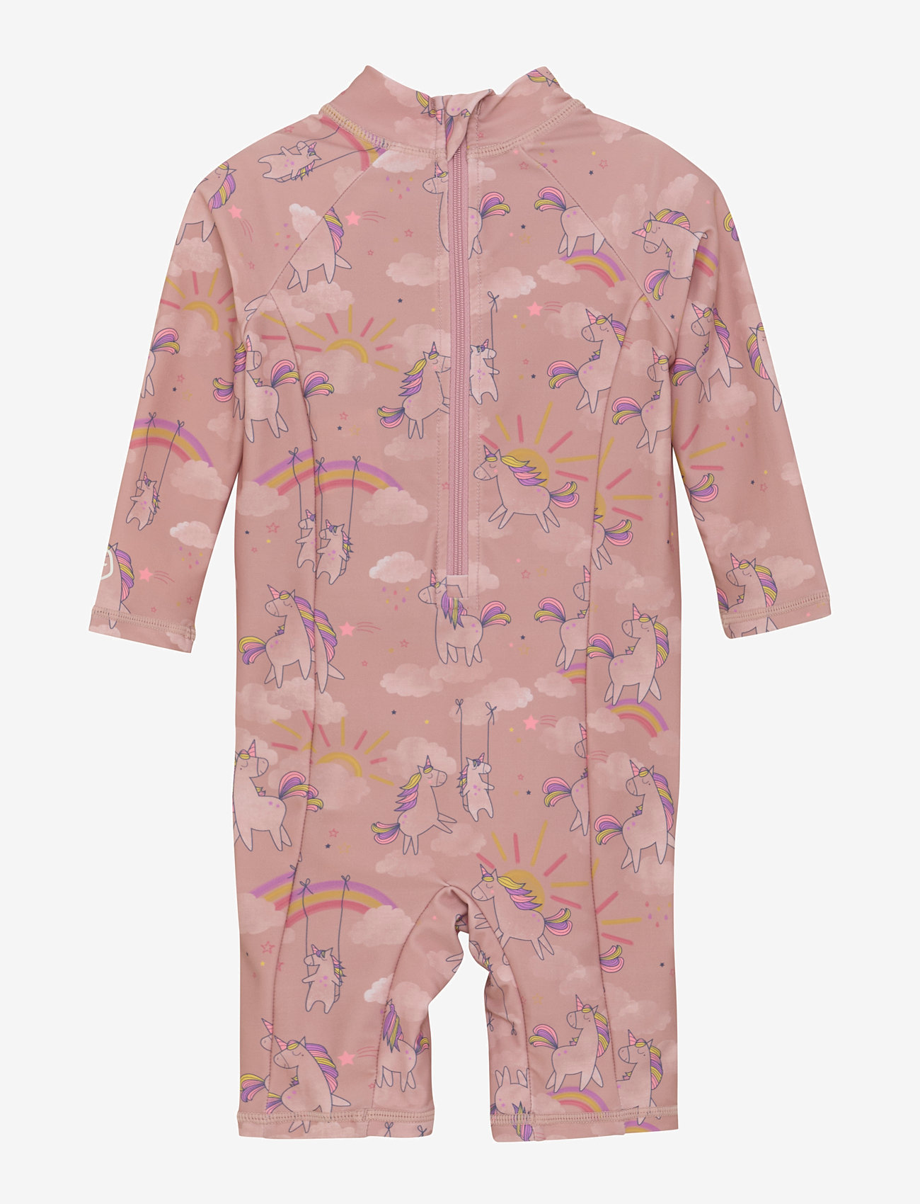 Color Kids - Baby Suit L/S, AOP - ujumistrikood - woodrose - 1