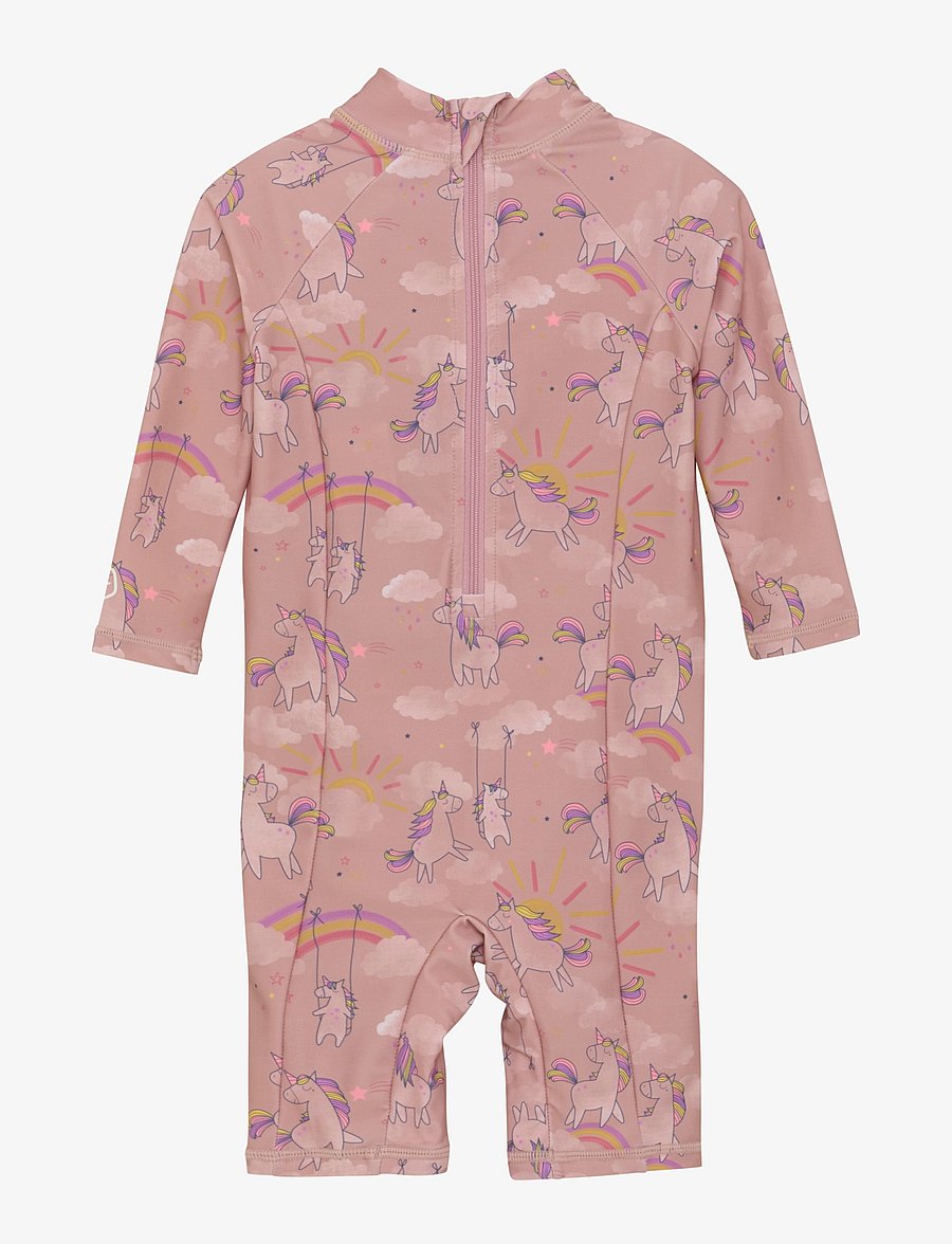 Color Kids - Baby Suit L/S, AOP - woodrose - 1