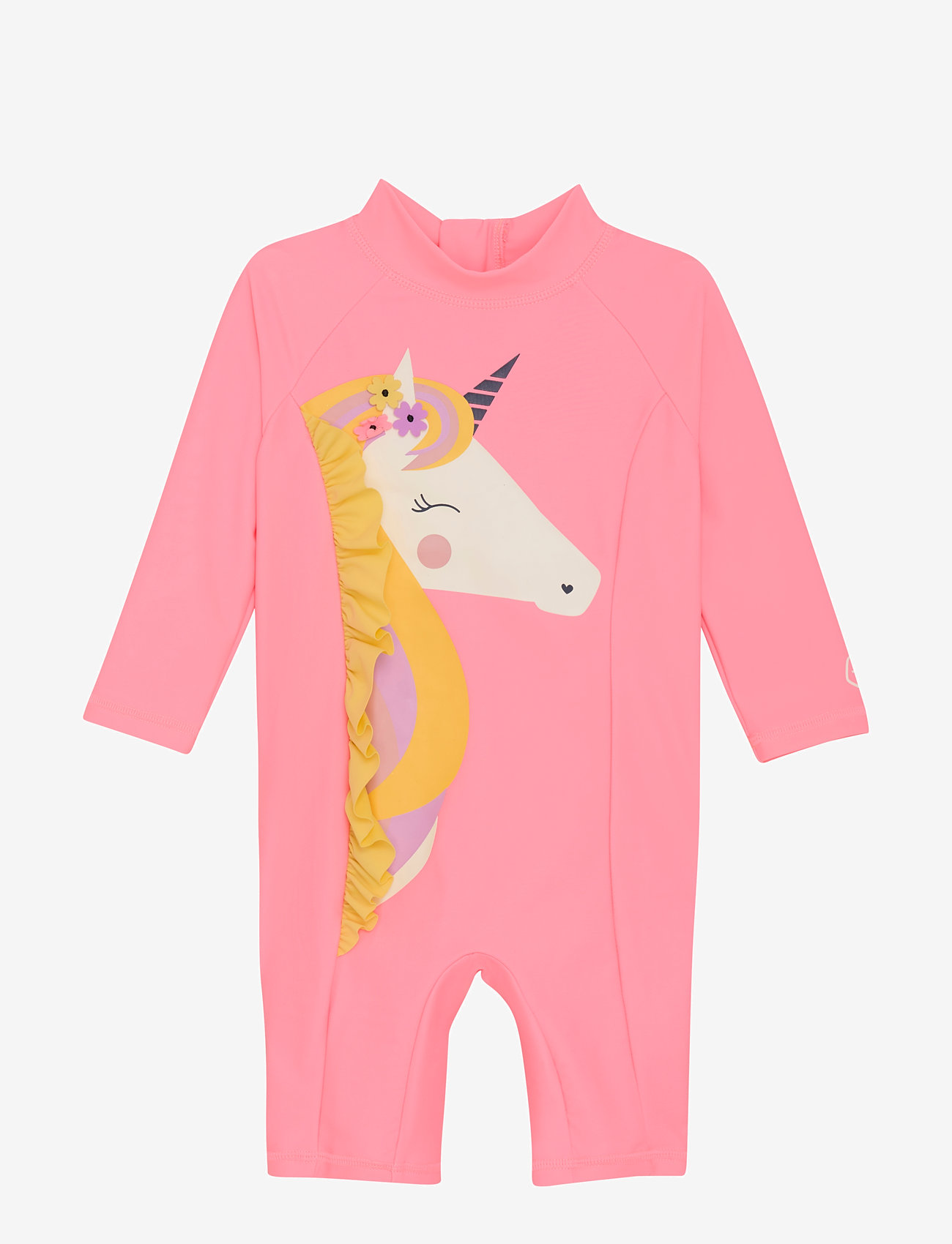 Color Kids - Baby Suit L/S W. Application - vêtements uv - plumeria - 0