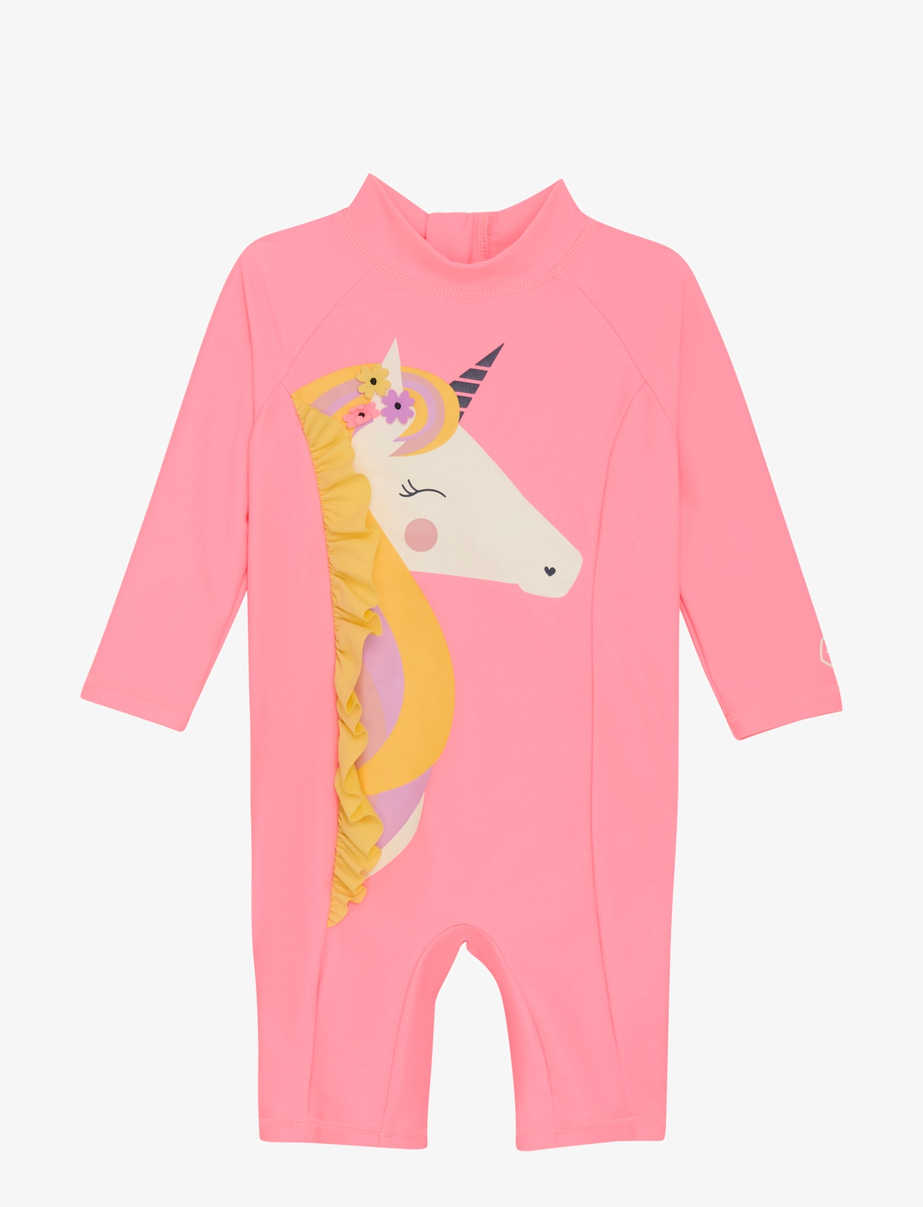 Color Kids Baby Suit L/S W. Application - Last chance - PLUMERIA / pink/rose
