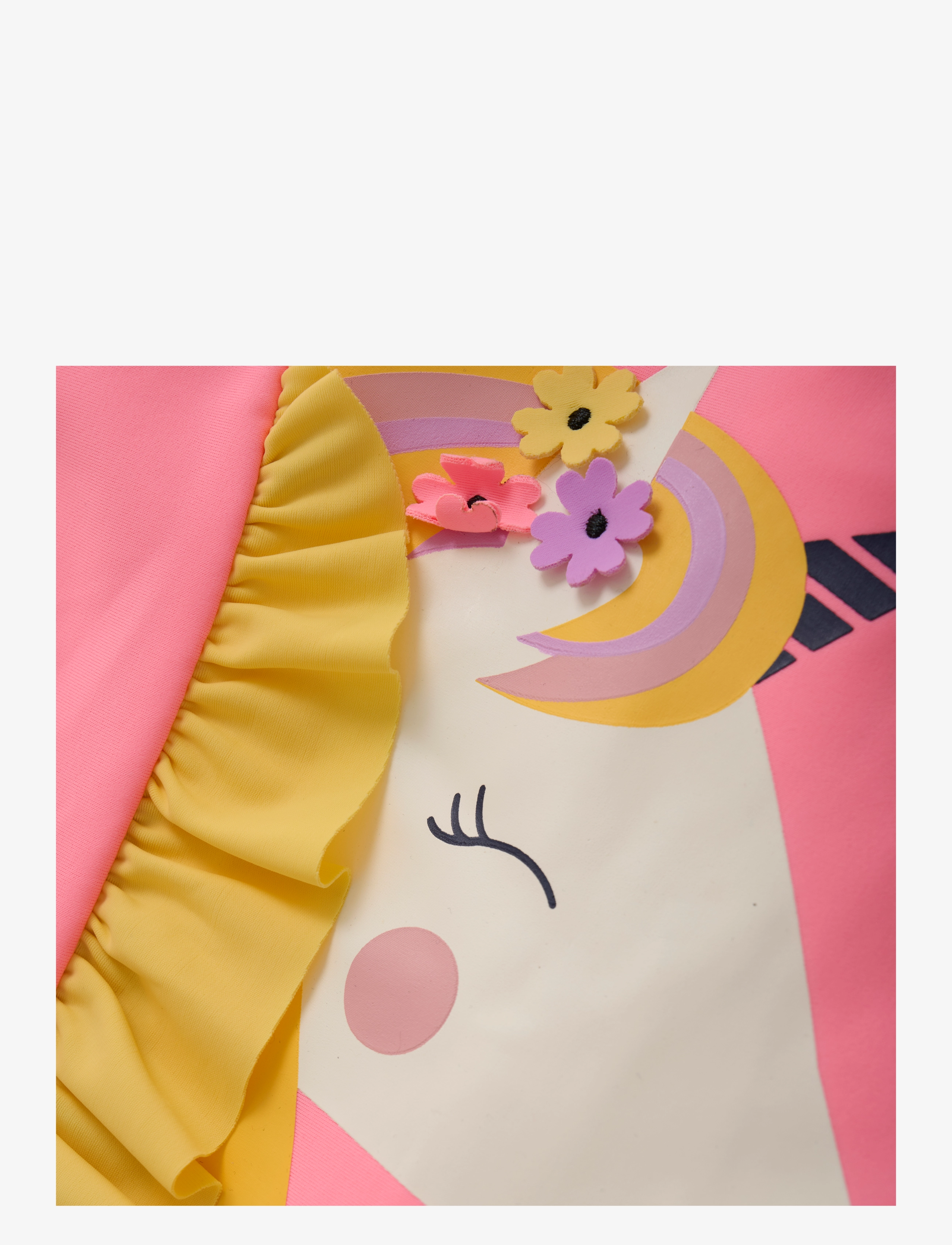 Color Kids - Baby Suit L/S W. Application - uv-tøj - plumeria - 2