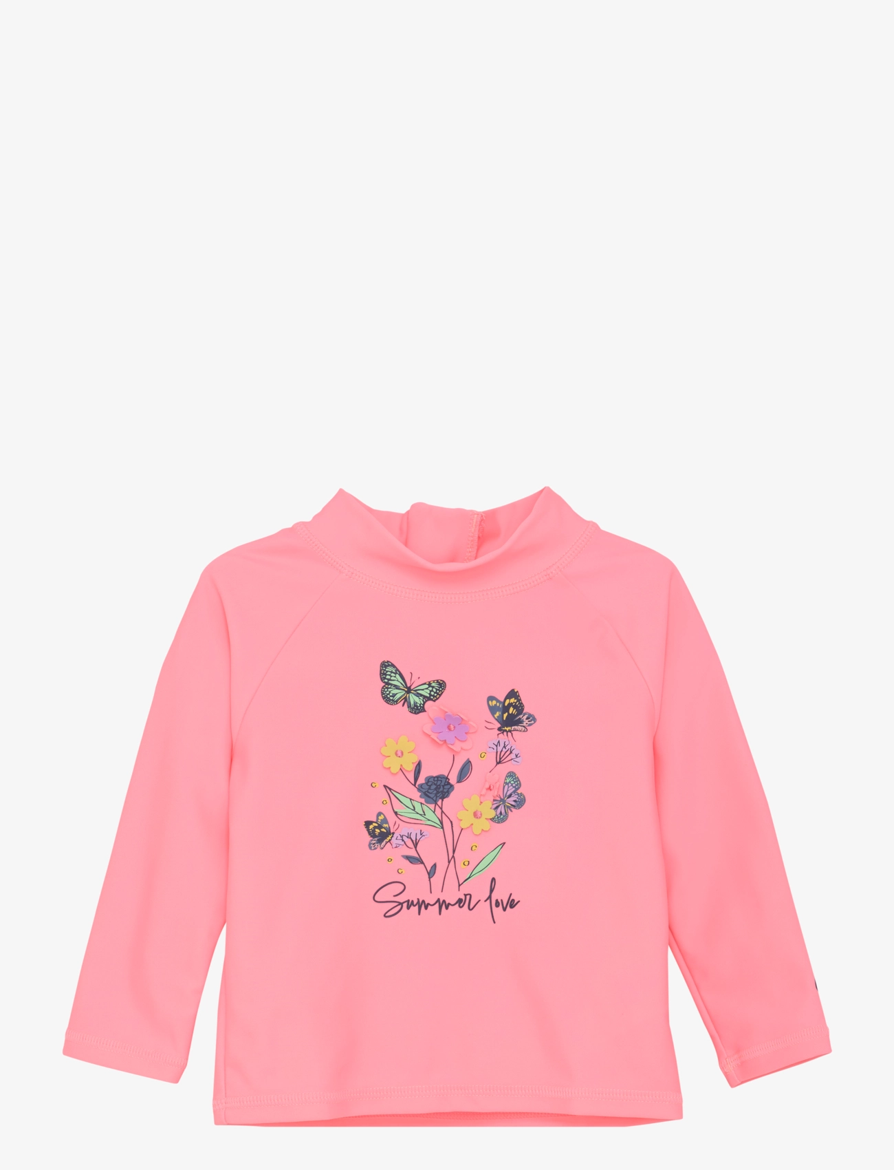 Color Kids Baby T-Shirt L/S W Application, 92, Bademode, Rosa - Swim Oberteile, Kinder