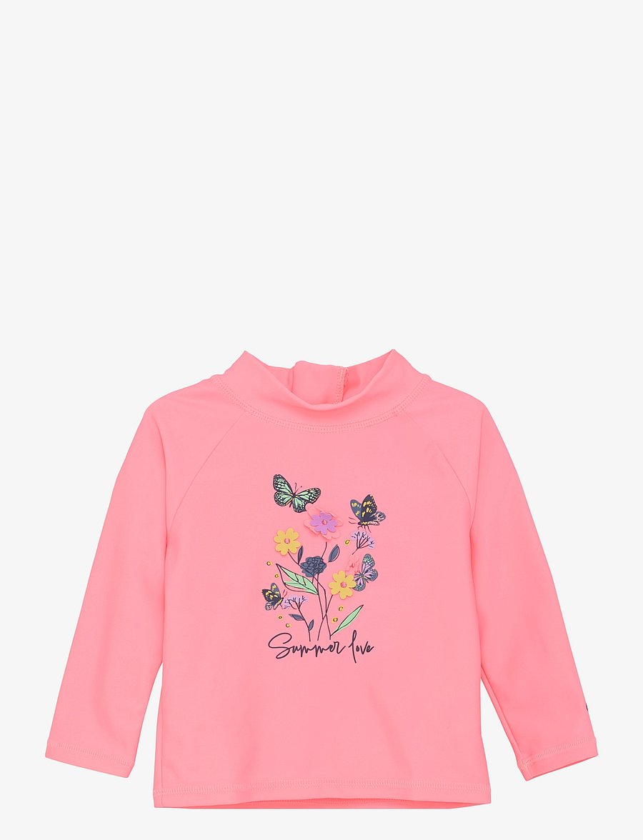 Color Kids - Baby T-shirt L/S W Application - bade-oberteile - plumeria - 0