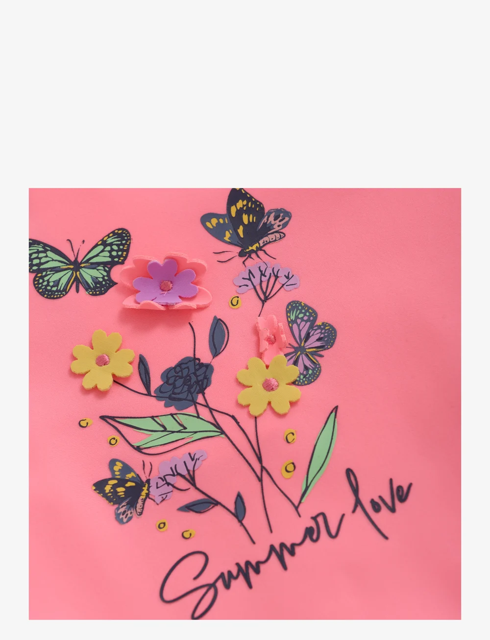 Color Kids - Baby T-shirt L/S W Application - swim tops - plumeria - 2