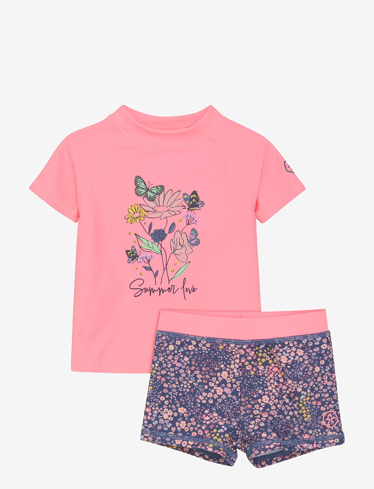 Color Kids - Baby T-shirt Set S/S - bade-oberteile - plumeria - 0