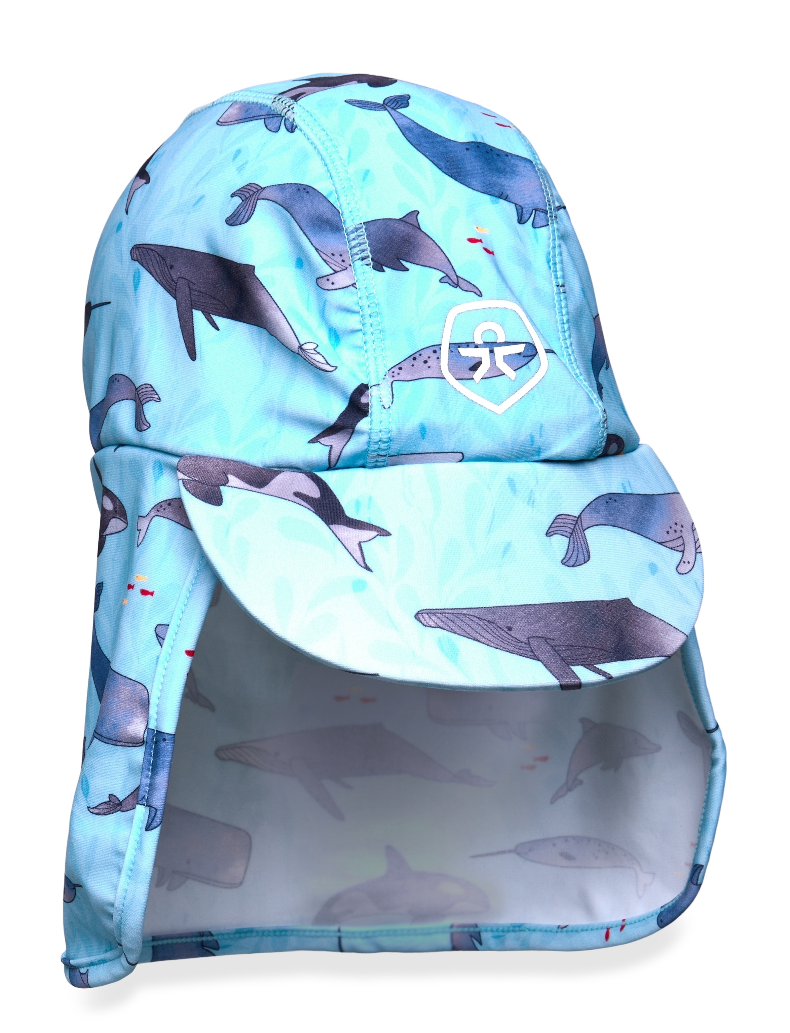 Color Kids Hat Aop, 48, Accessories, Blau - Sun Hats, Kinder