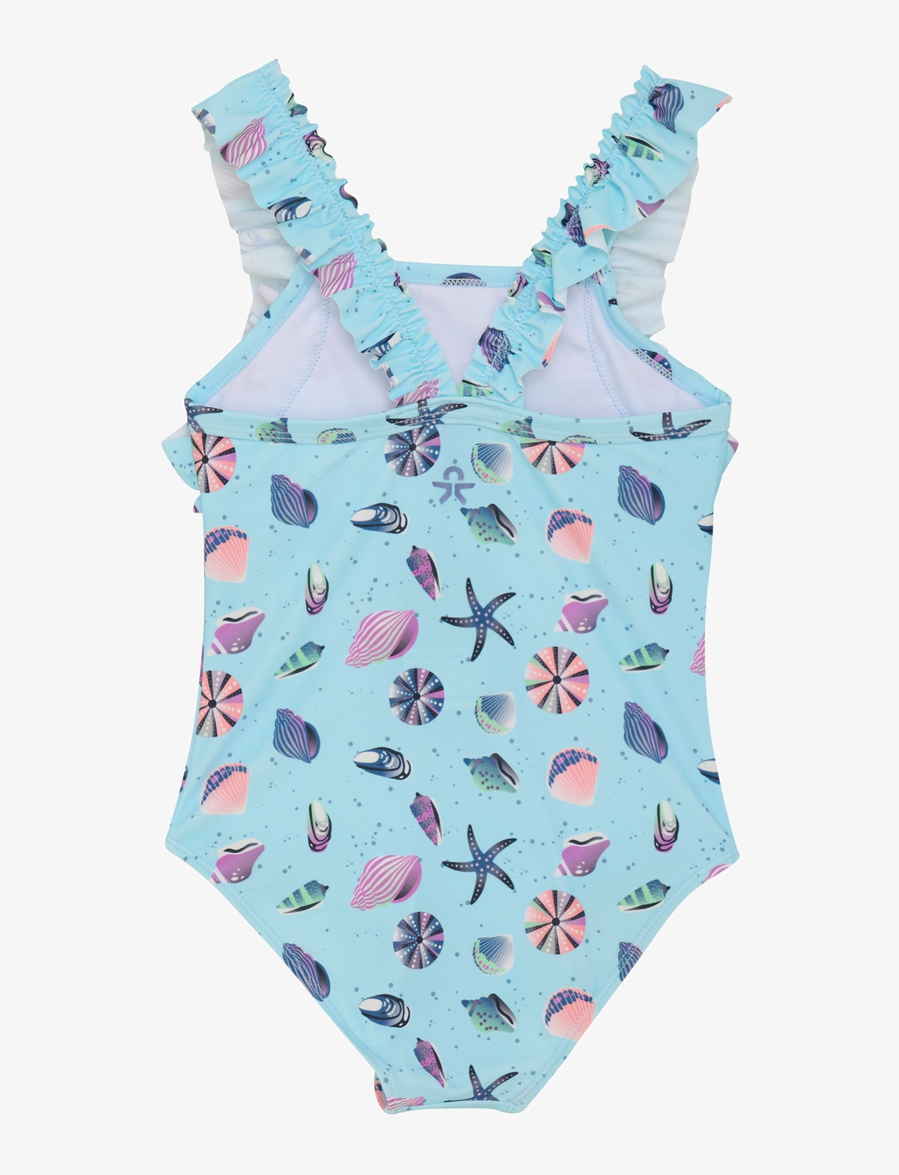 Color Kids - Swimsuit W. Frills,  AOP - summer song - 1