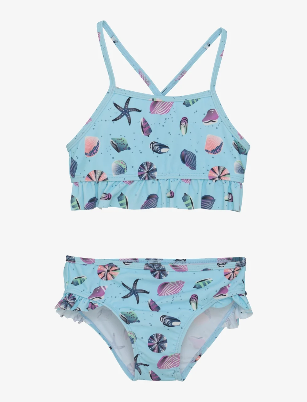 Color Kids - Bikini W. Frills, AOP - bikinis - summer song - 0