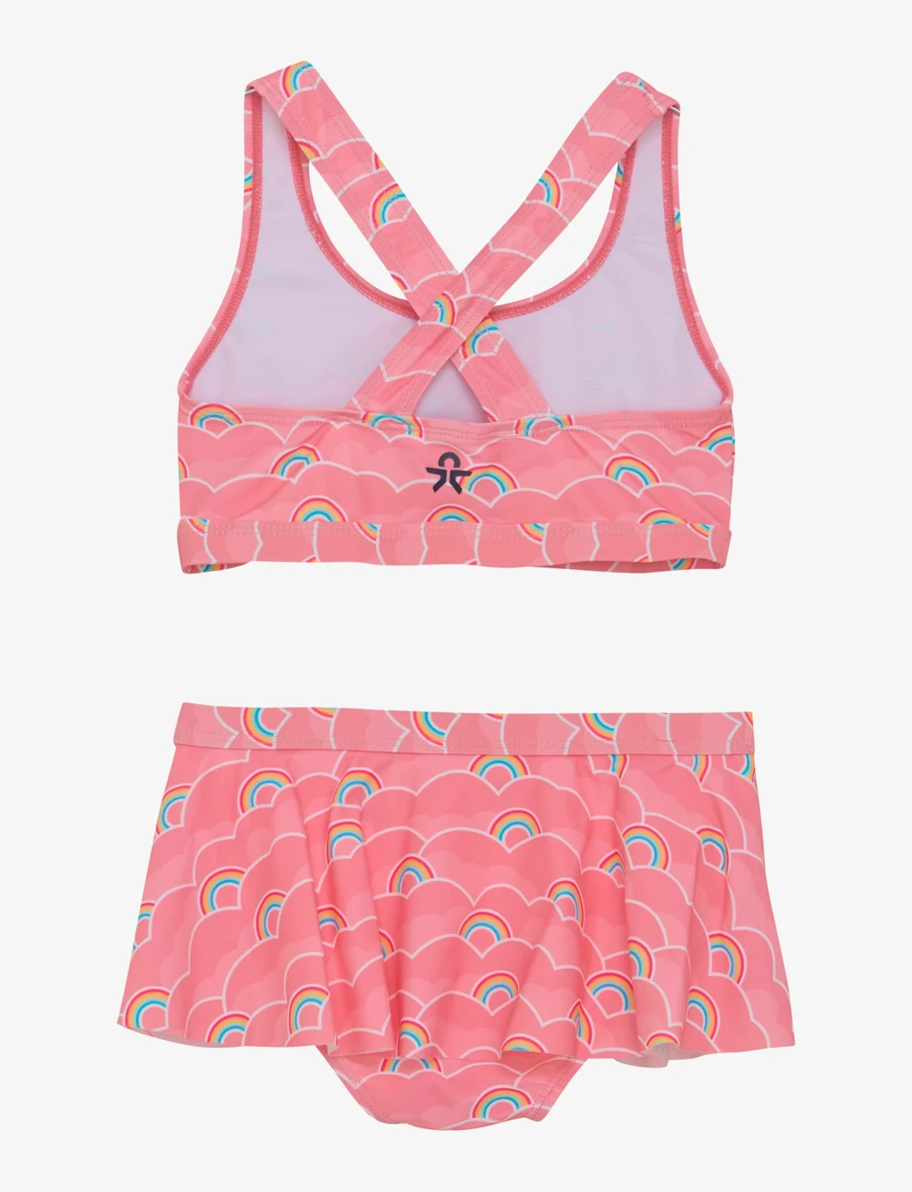 Color Kids - Bikini W. frills & Skirt, AOP - badetoy - plumeria - 1