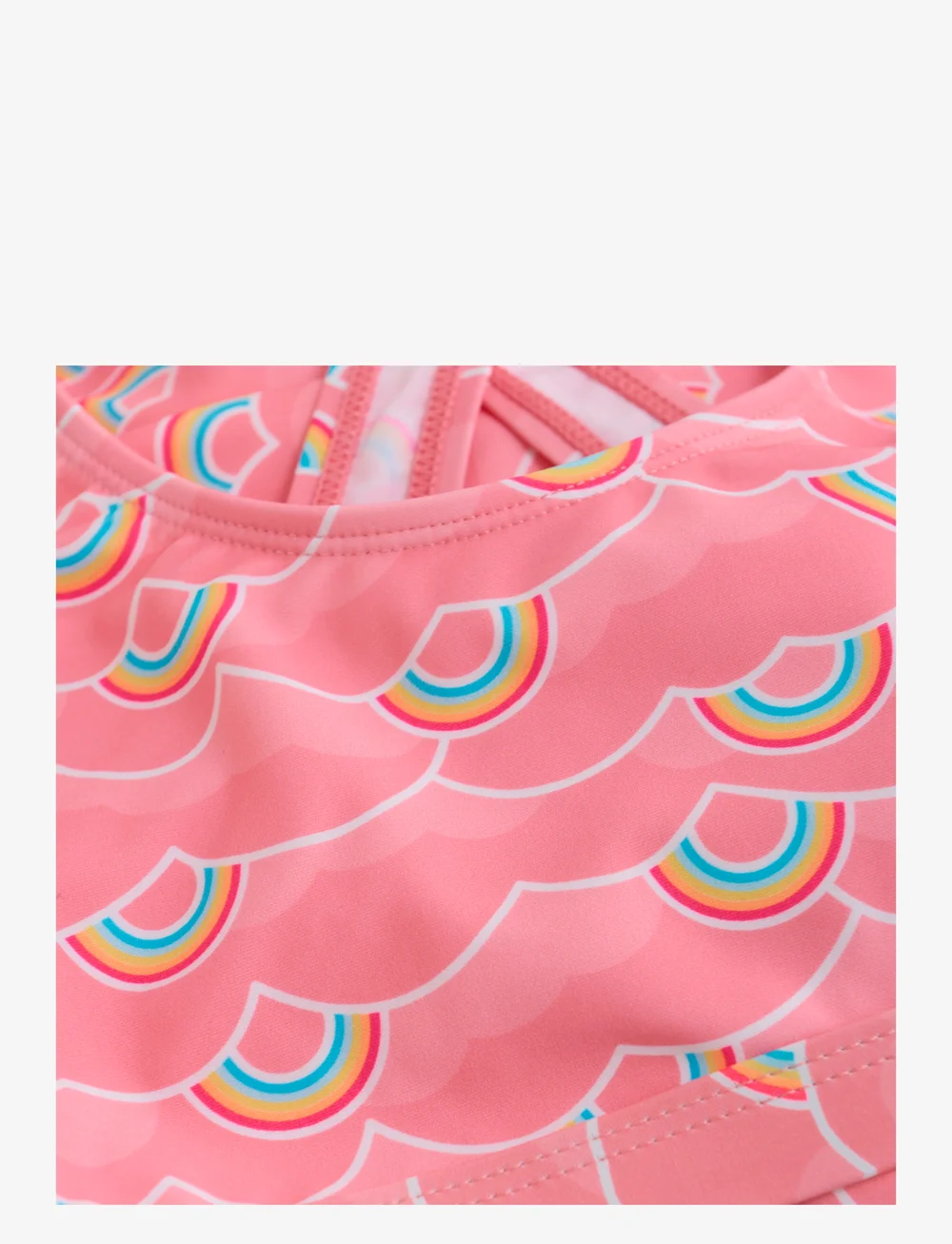 Color Kids - Bikini W. frills & Skirt, AOP - badetoy - plumeria - 2