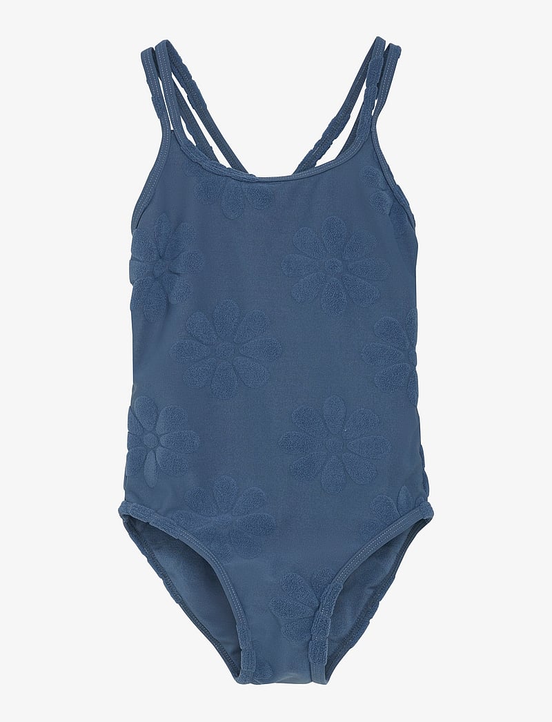 Color Kids - Swimsuit W. Stucture - badeanzüge - vintage indigo - 0