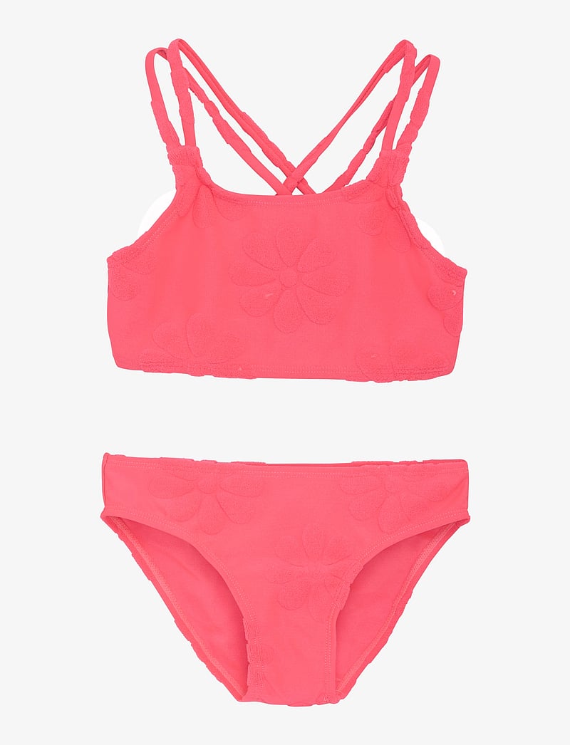 Color Kids - Bikini W. Structure - bikini - knockout pink - 0