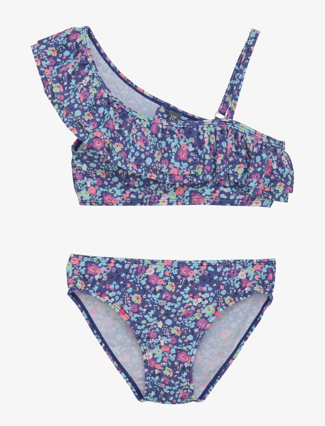Color Kids Bikini 1 Shoulder Frill, AOP - 4 for 3 - MARLIN / blue