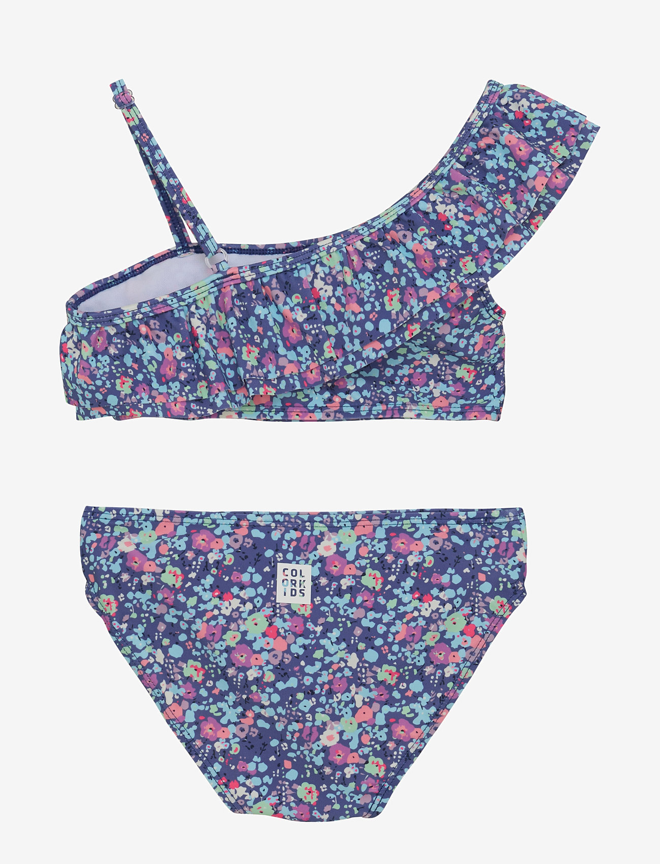 Color Kids - Bikini 1 Shoulder Frill, AOP - bikinis - marlin - 2