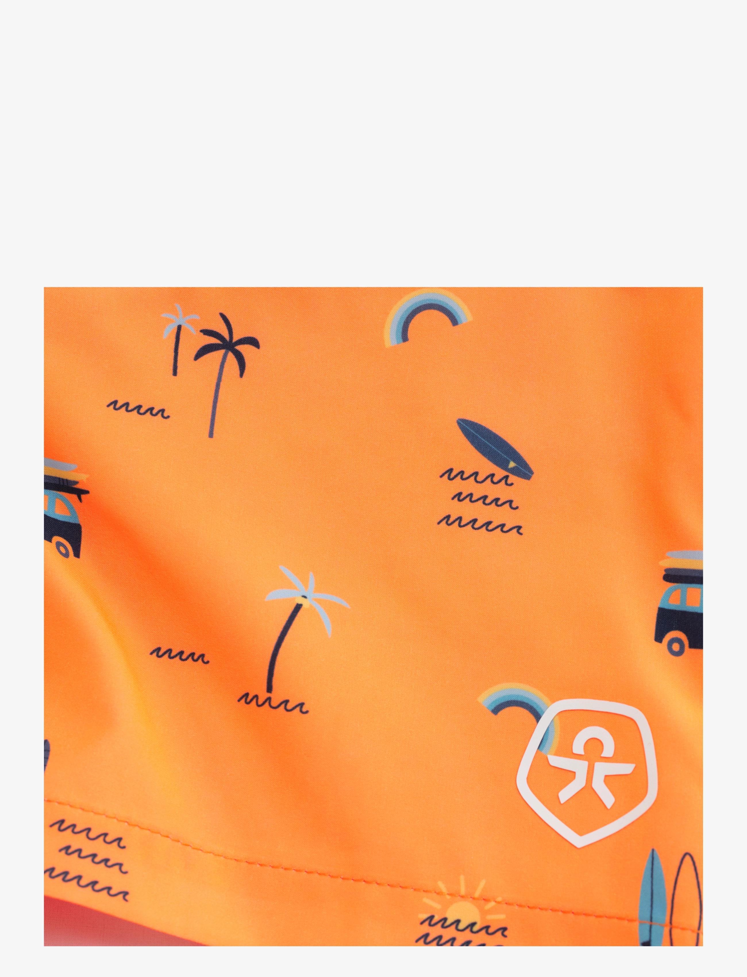 Color Kids - Swim Shorts,  AOP - orange pop - 2