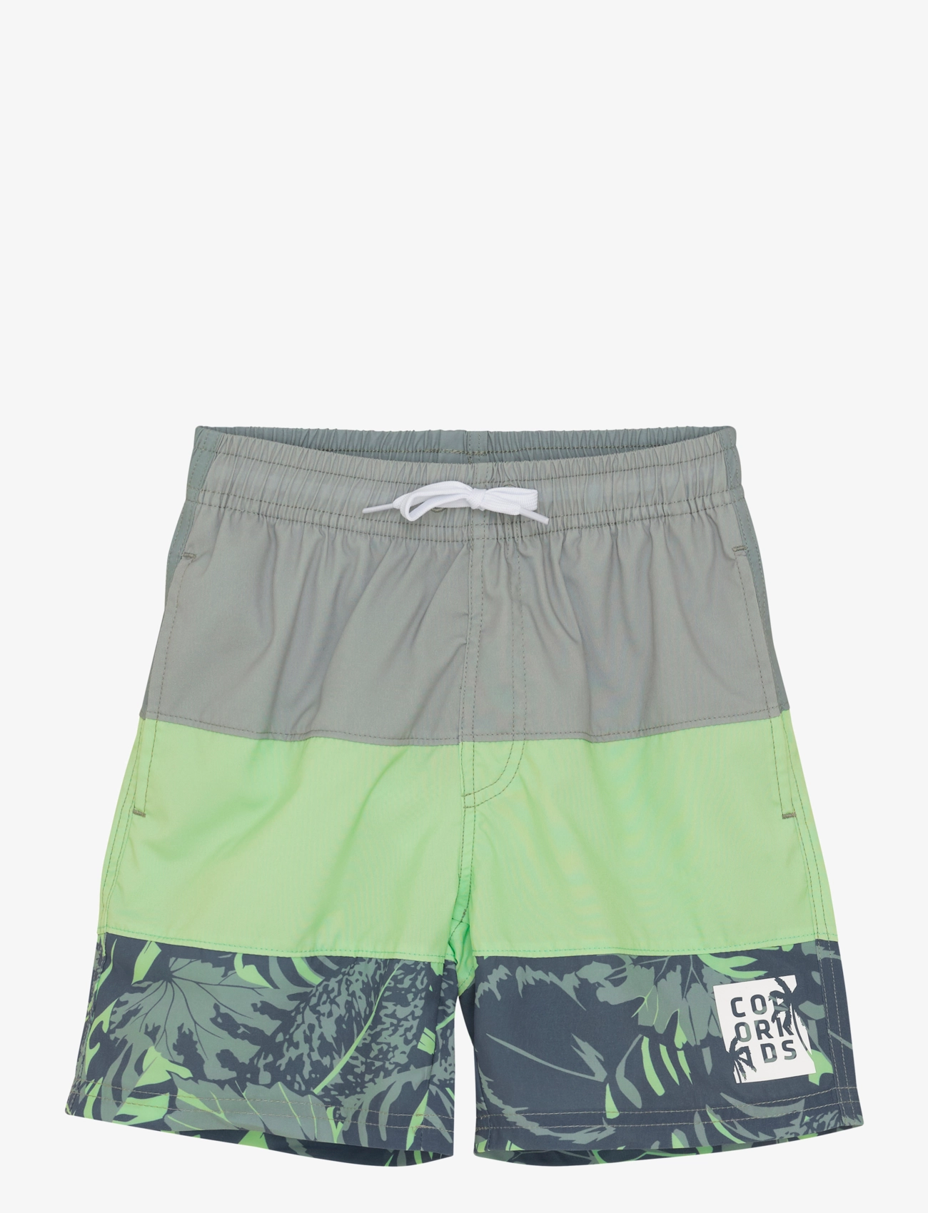 Color Kids - Swim Long Shorts, Colorblock - green ash - 1