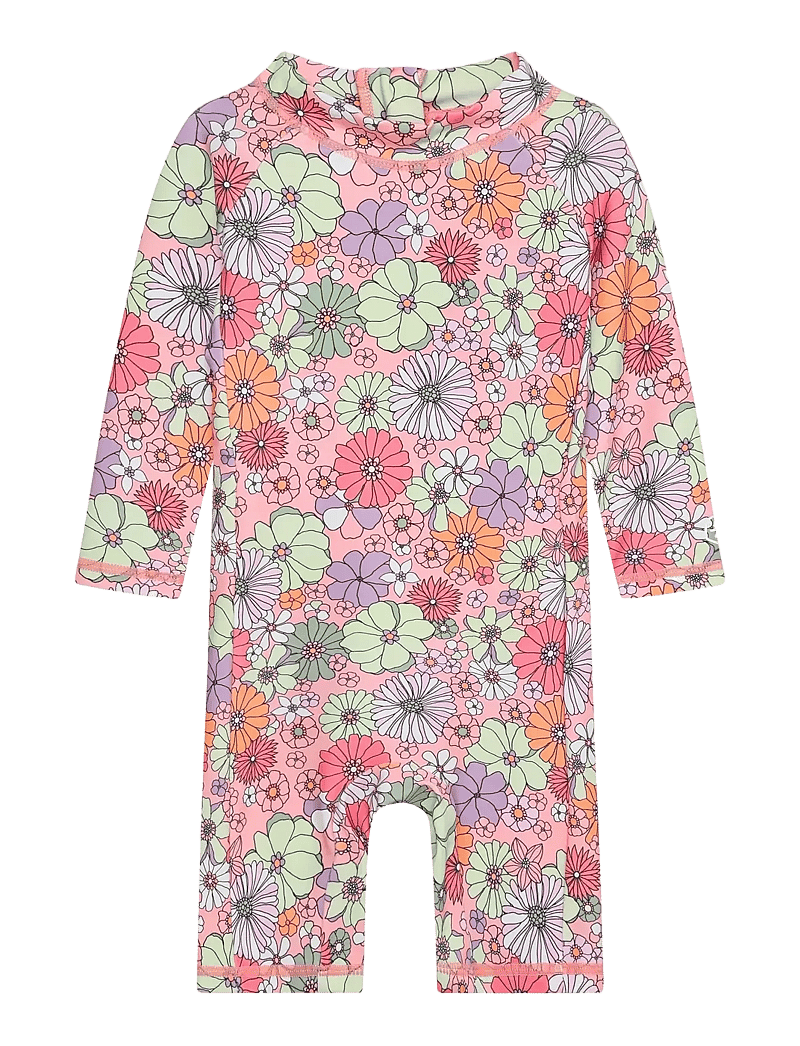 Color Kids - Baby Suit L/S, AOP - UPF 60 - uv-bekleidung - coral blush - 1