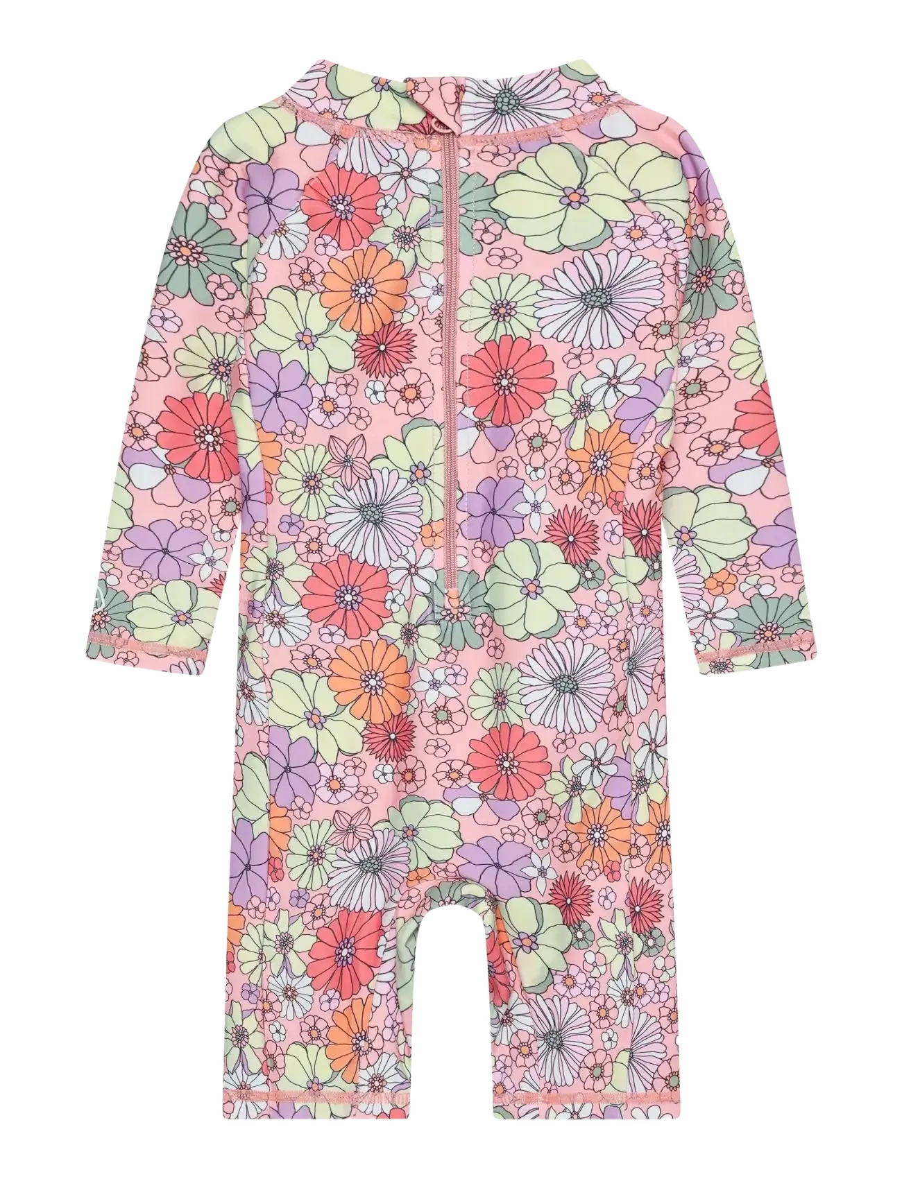 Color Kids - Baby Suit L/S, AOP - UPF 60 - uv-tøj - coral blush - 2