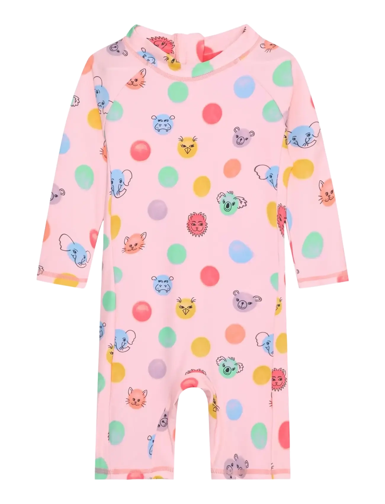 Color Kids Baby Suit L/S, Aop Upf 60, Børn, Baby Langærmet UV Badedragt, Pink, Str: 98