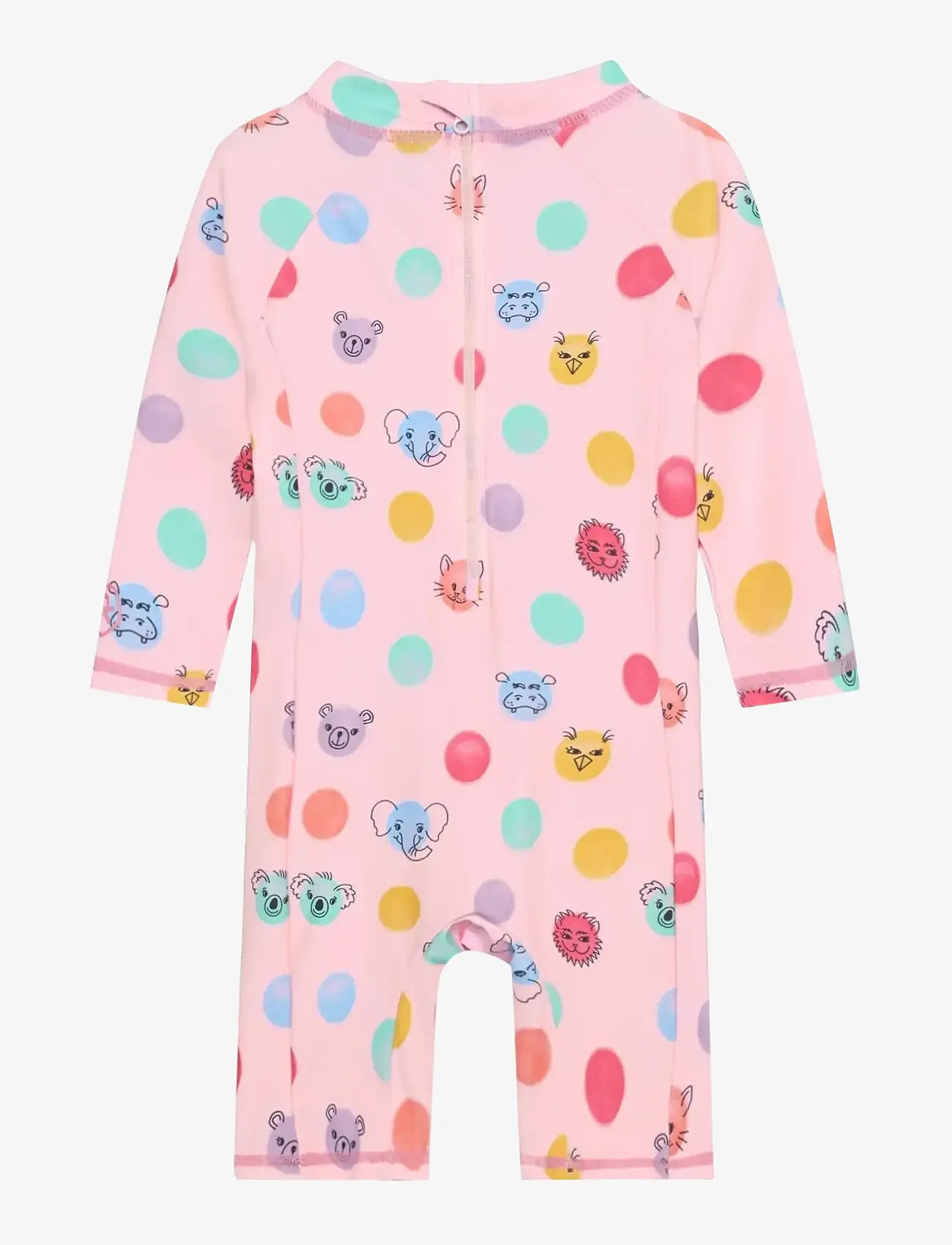 Color Kids - Baby Suit L/S, AOP - UPF 60 - badeanzüge - fairy rose - 1