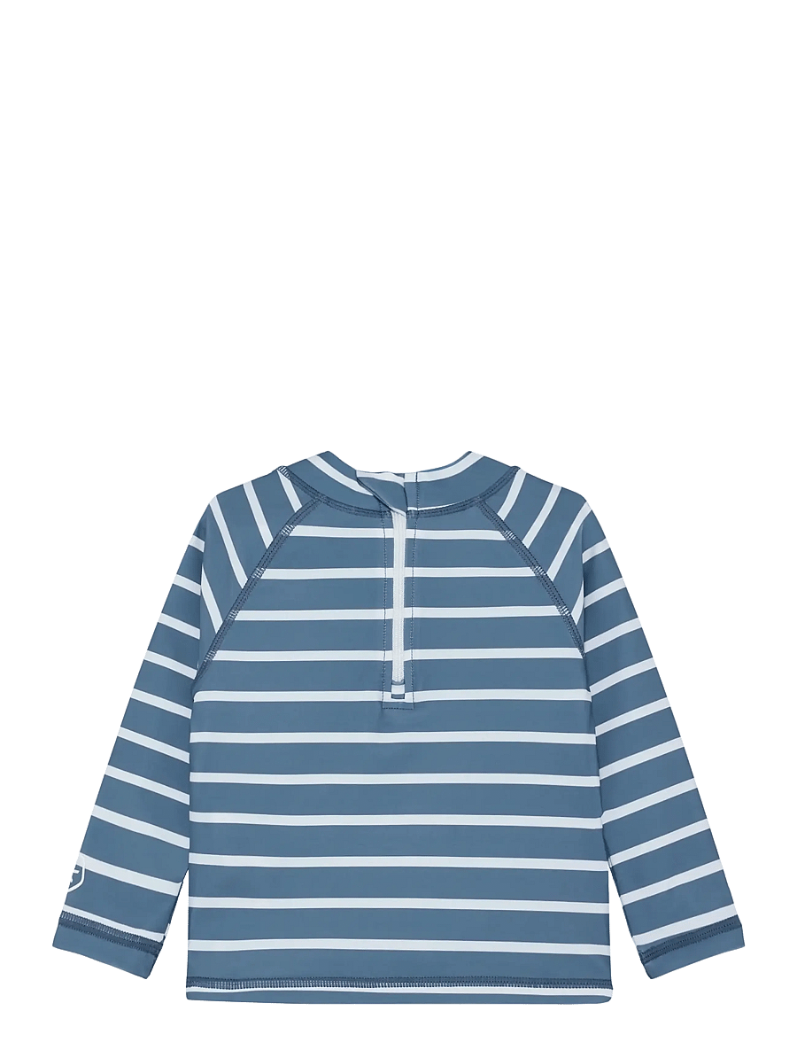 Color Kids - Baby T-shirt L/S W. App, AOP - badeoverdele - coronet blue - 1