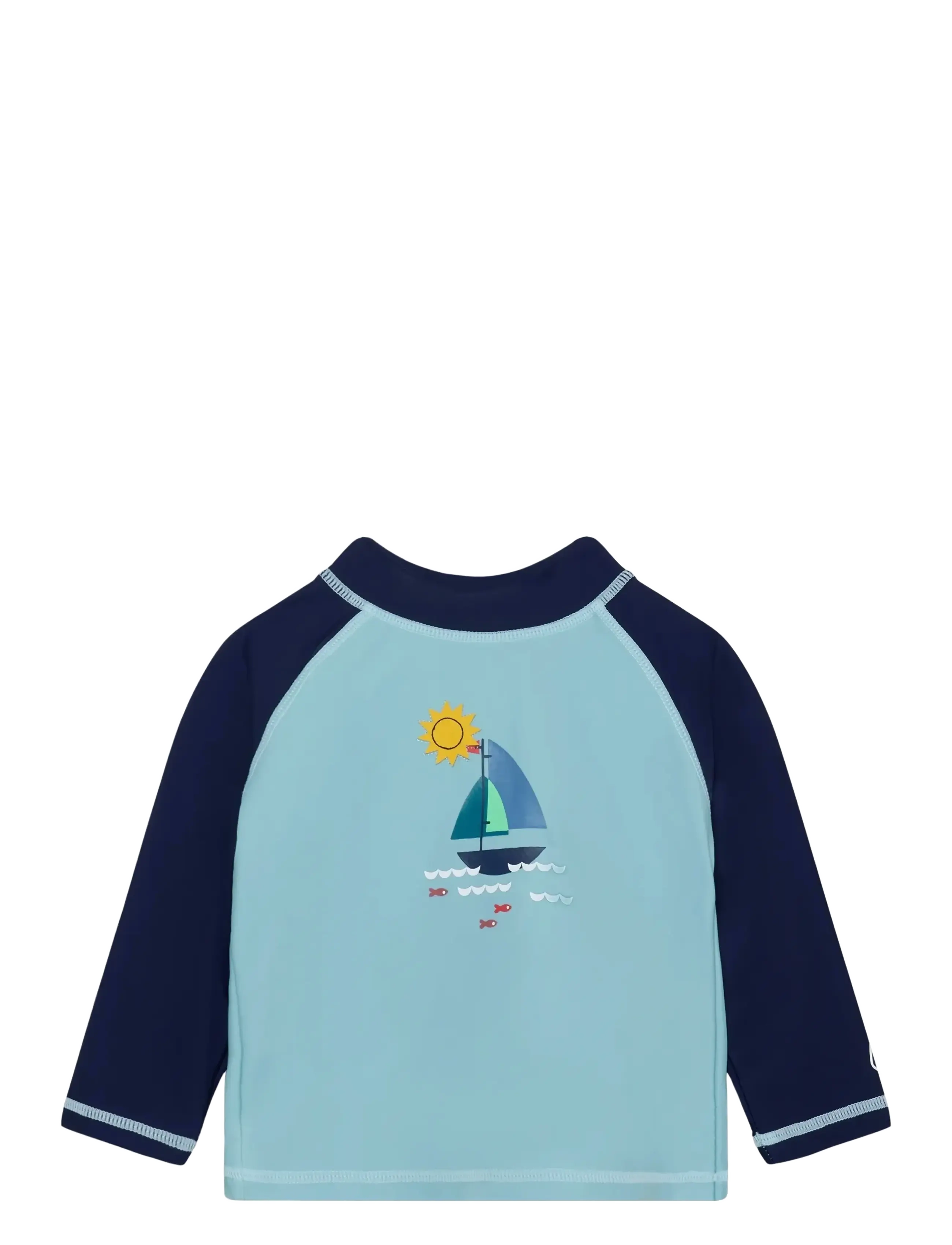 COLOR Kinder Baby T-Shirt L/S W. App. Blau - 74 - Kinder