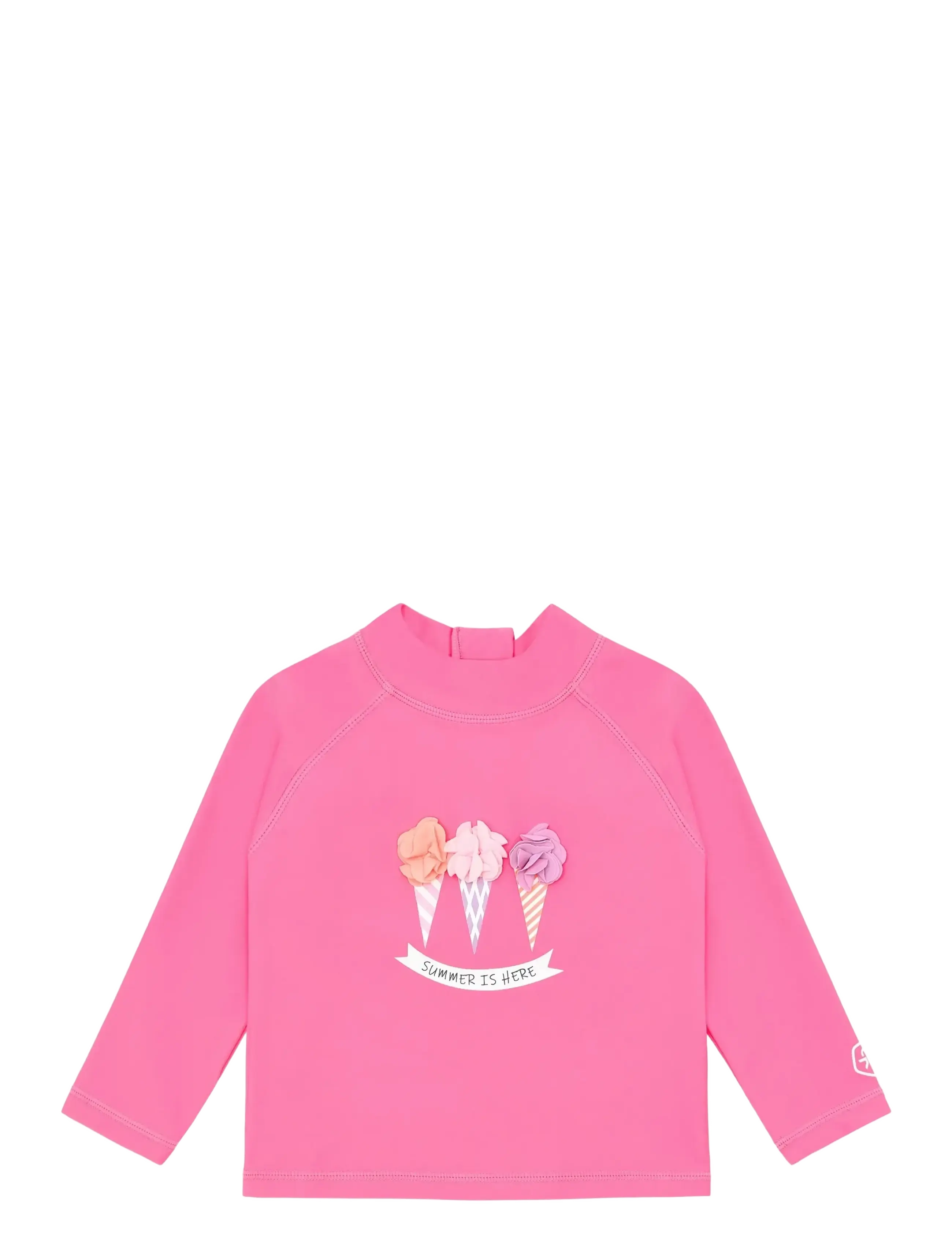 COLOR Kinder Baby T-Shirt L/S W. App. Pink - 80 - Kinder