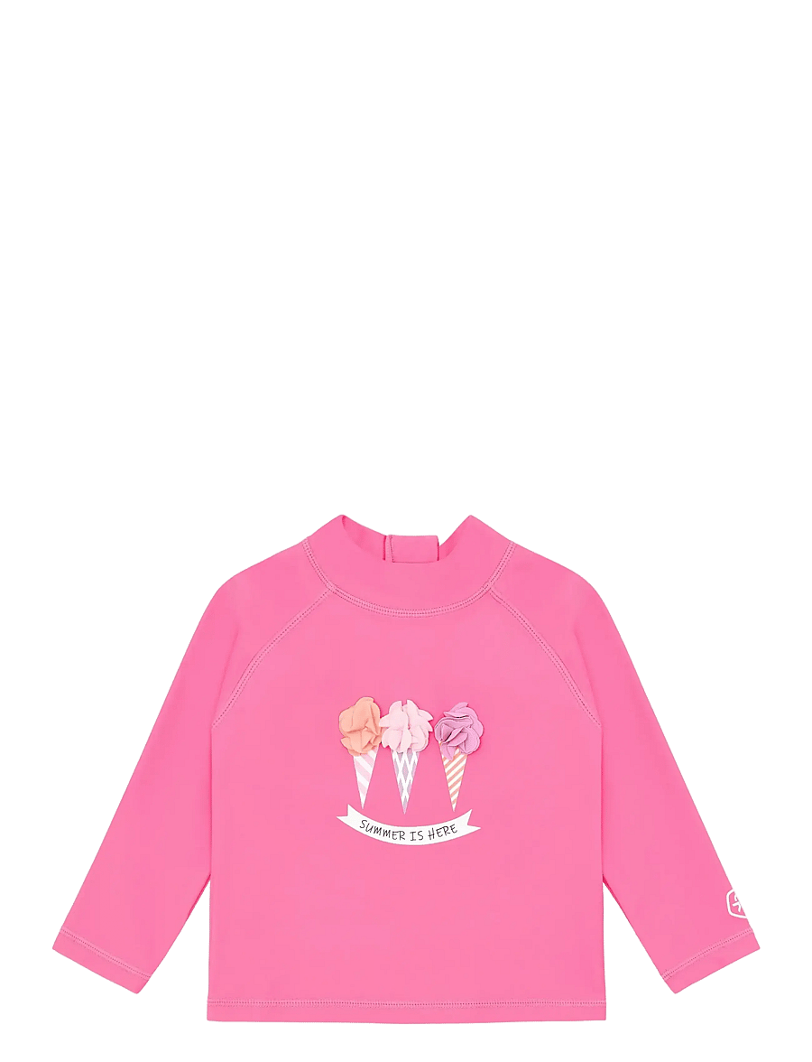 Color Kids - Baby T-shirt L/S W. App. - hauts de maillot de bain - pink lemonade - 1