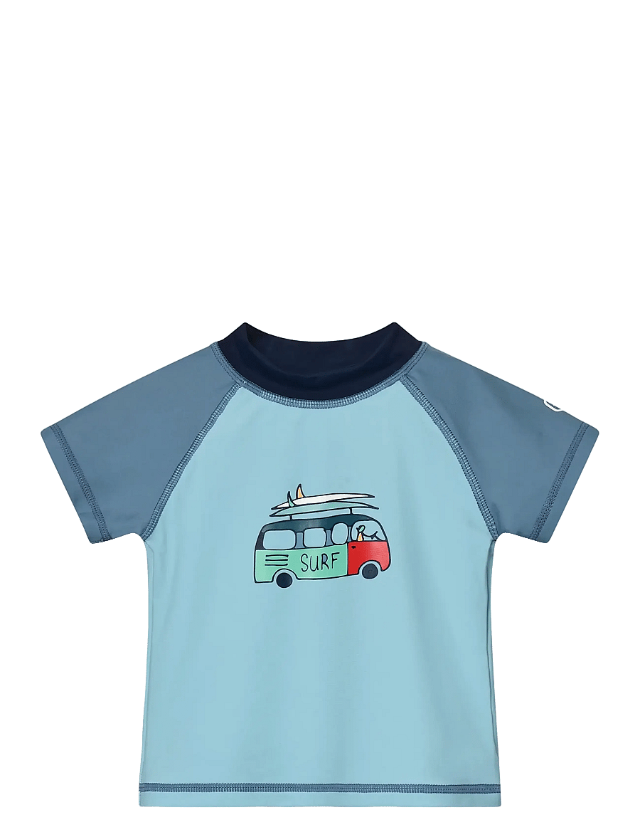 Color Kids - Baby T-shirt Set S/S - uv-tøj - coronet blue - 2