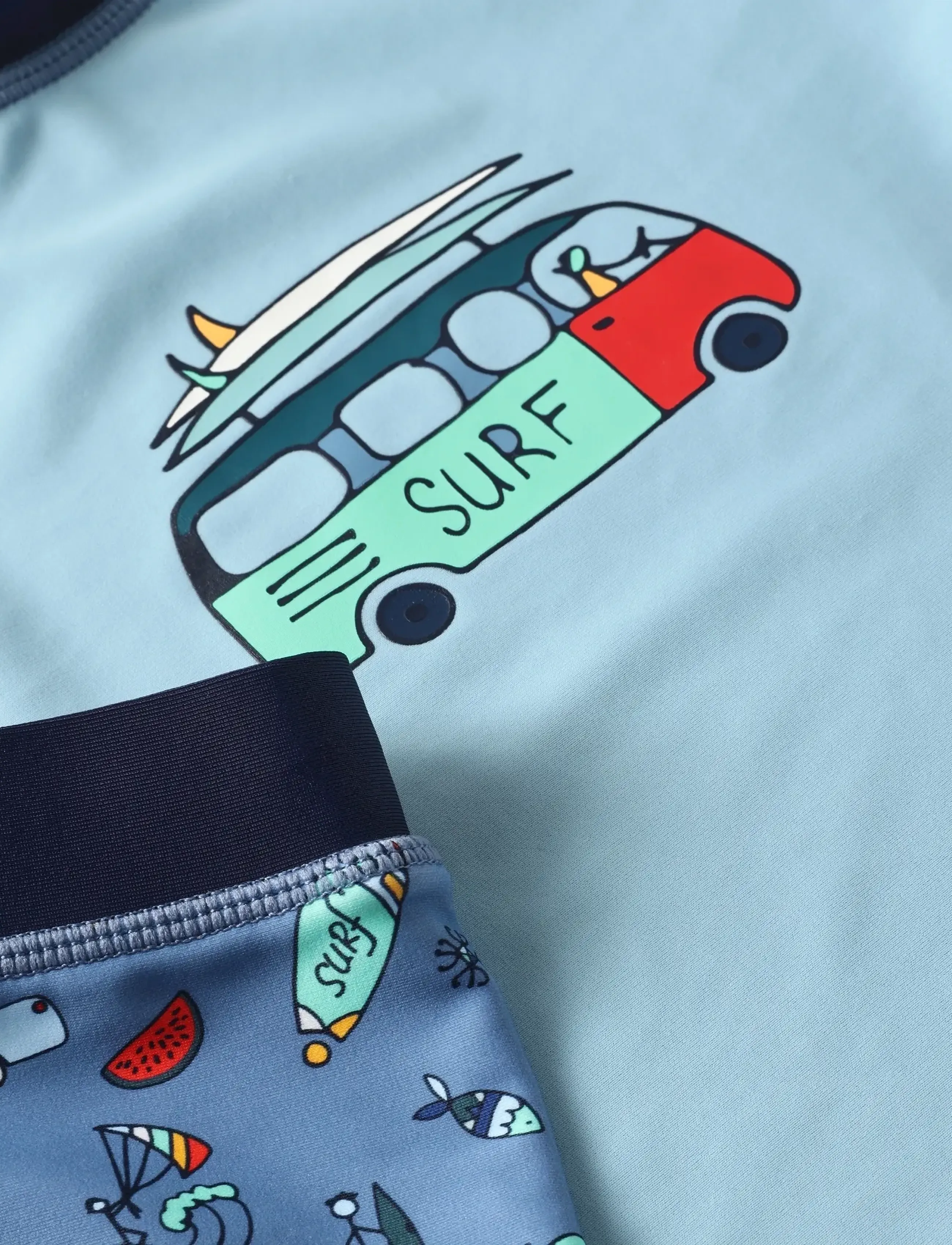 Color Kids - Baby T-shirt Set S/S - uv-tøj - coronet blue - 4