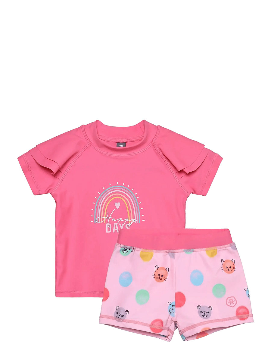 Color Kids - Baby T-shirt Set S/S - badetoy - pink lemonade - 0