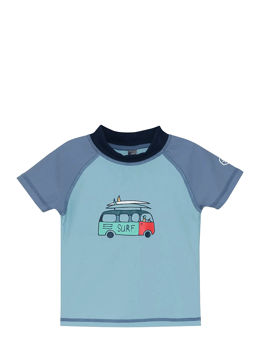 Color Kids - Baby T-shirt S/S - bade-oberteile - coronet blue - 0