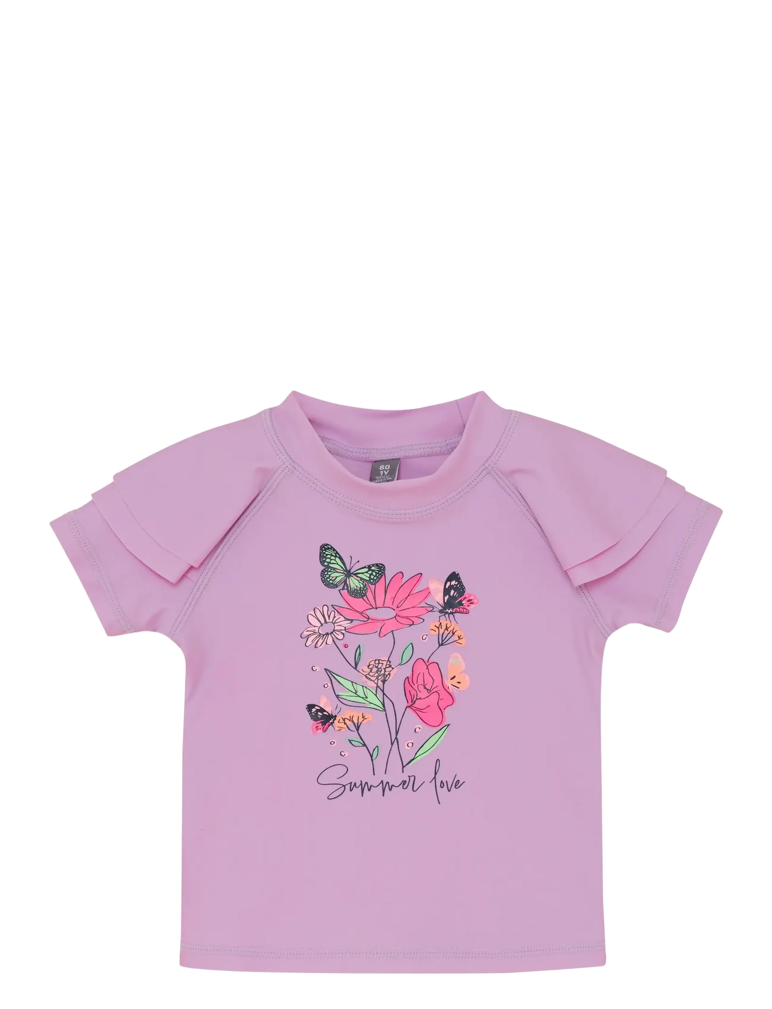Color Kids Baby T-Shirt S/S, Børn, Baby Printet Kortærmet T-shirt, Lila, Str: 74