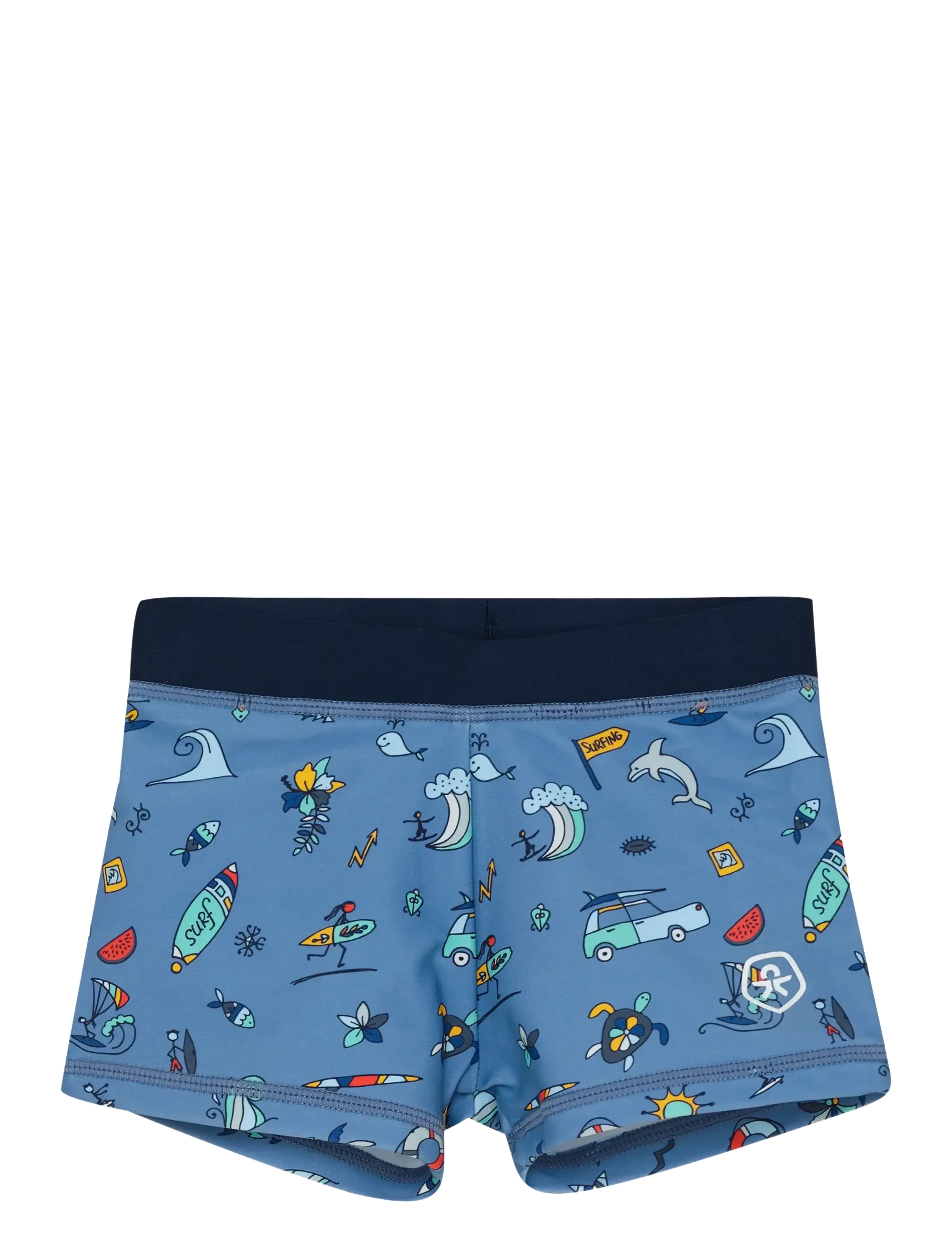 Color Kids Baby Trunks, Aop, 92, Blue, Badetøj > Badeshorts, Børn