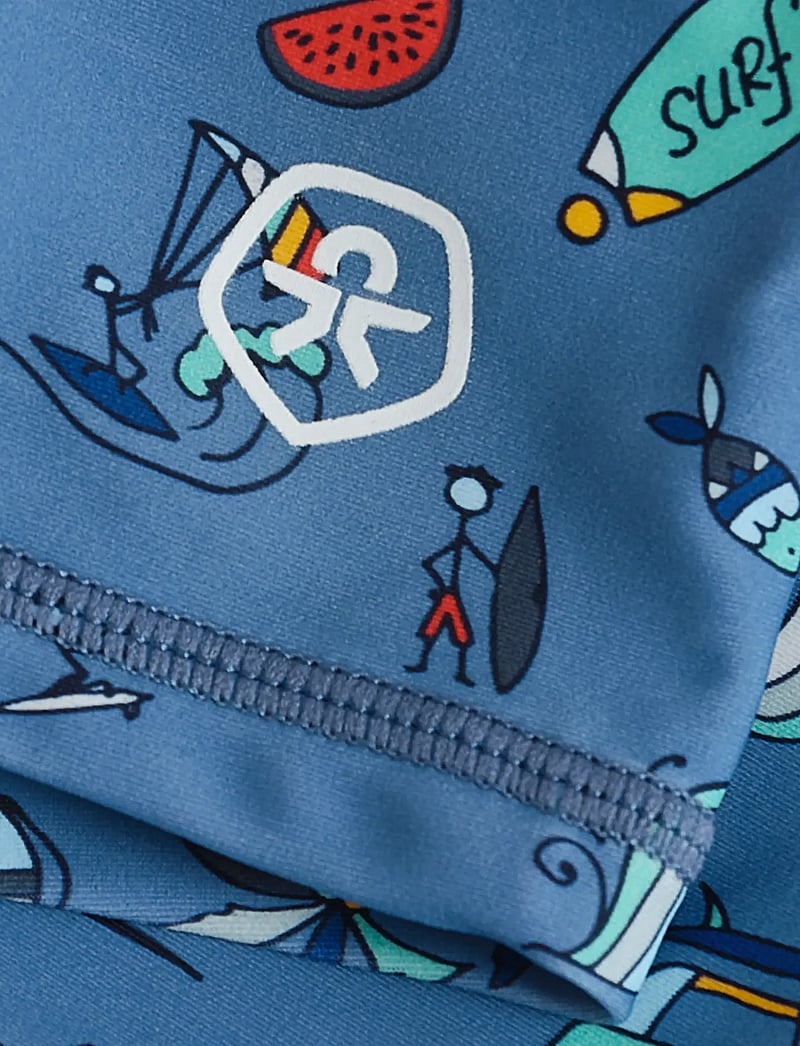 Color Kids - Baby Trunks, AOP - badebukser - coronet blue - 2