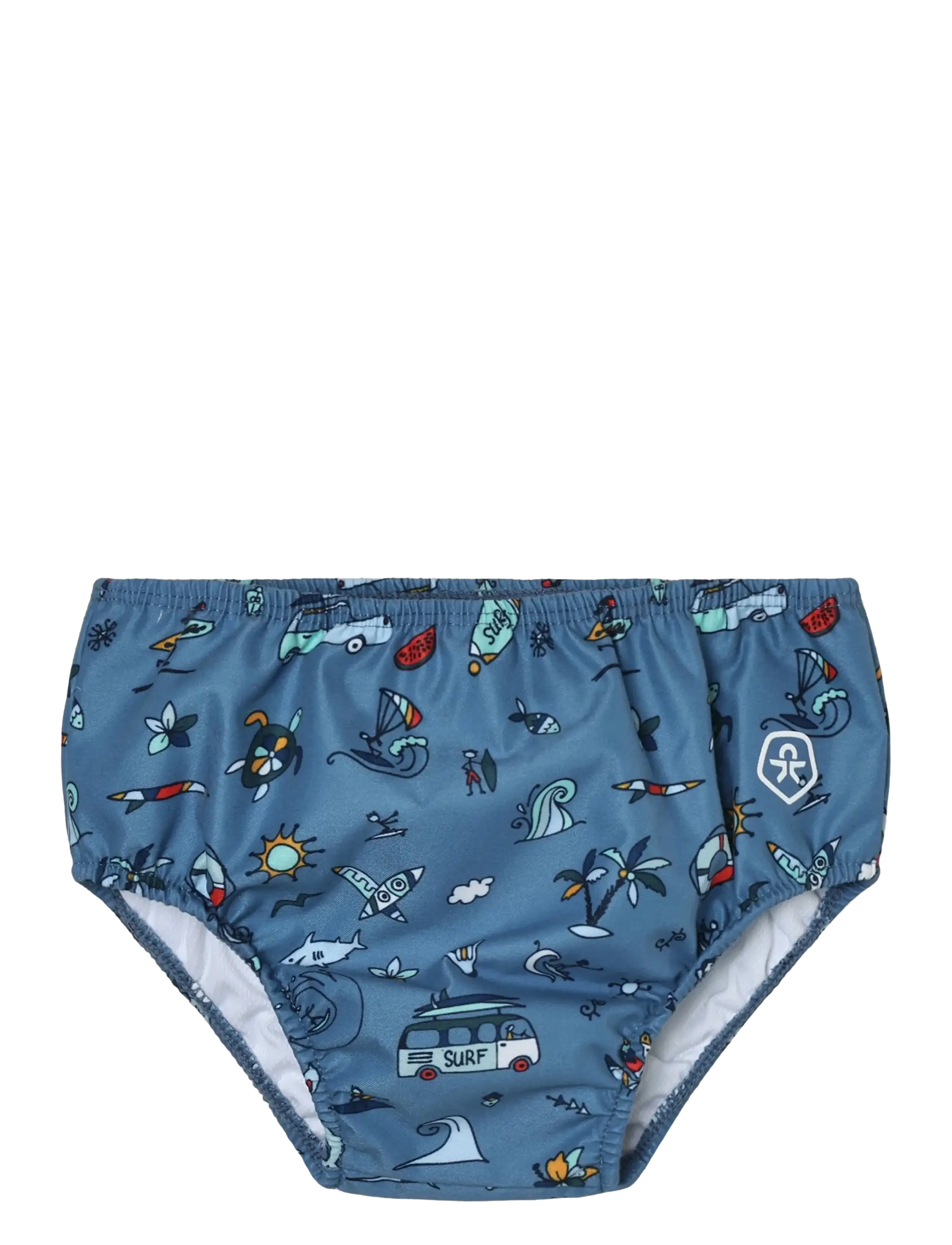 Color Kids Baby Swimdiaper, Aop, 86, Blue, Badetøj > Bindetrusser, Børn