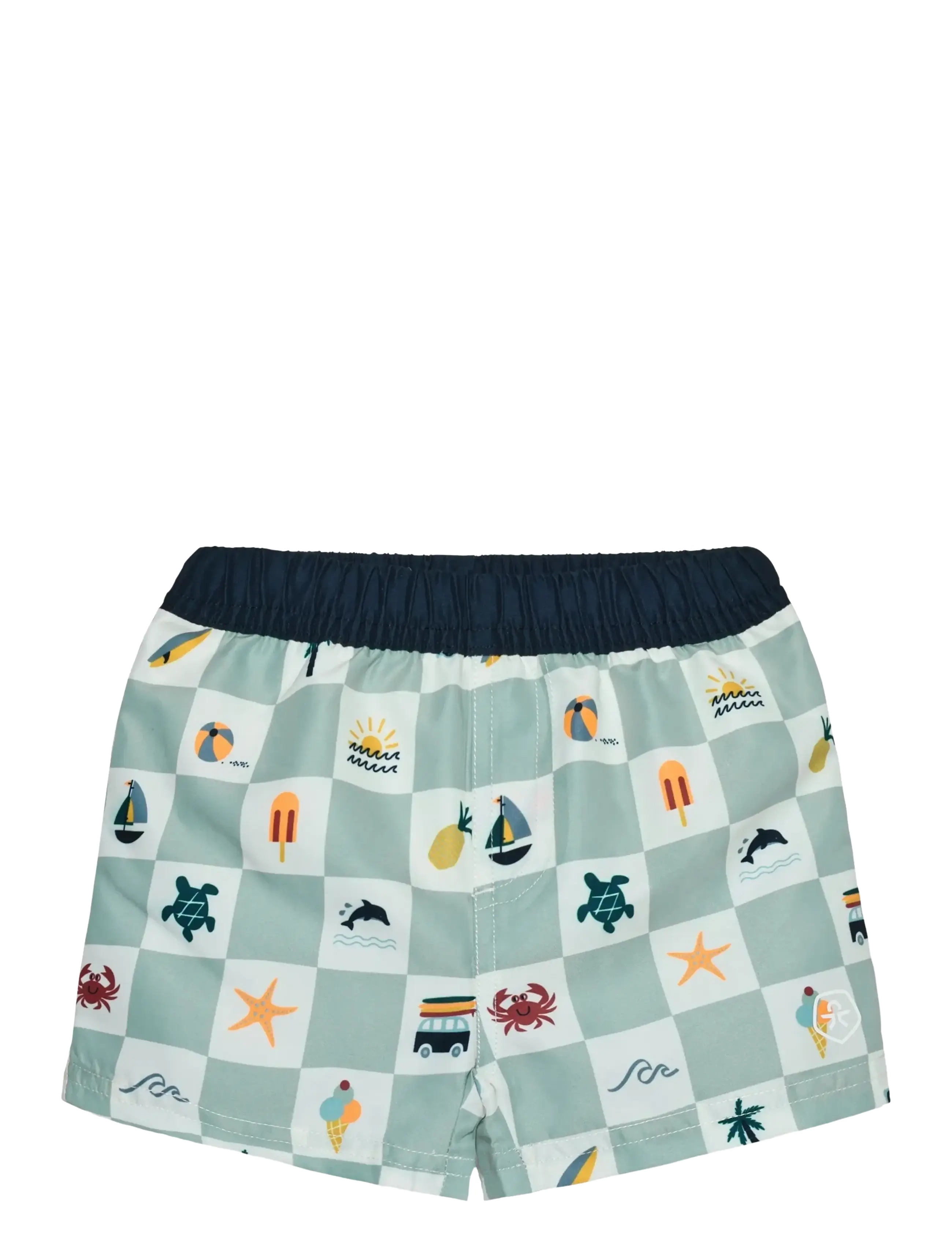 Color Kids Baby Beachshorts W.diaper,Aop, 68, Blue, Badetøj > Badeshorts, Børn