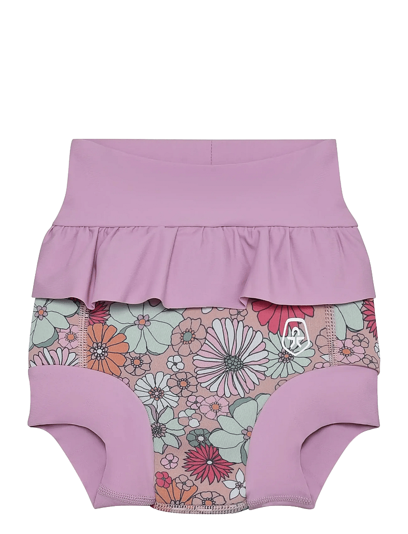 Color Kids - Trunks W. Frills, AOP - blebadebukser - lavender mist - 1