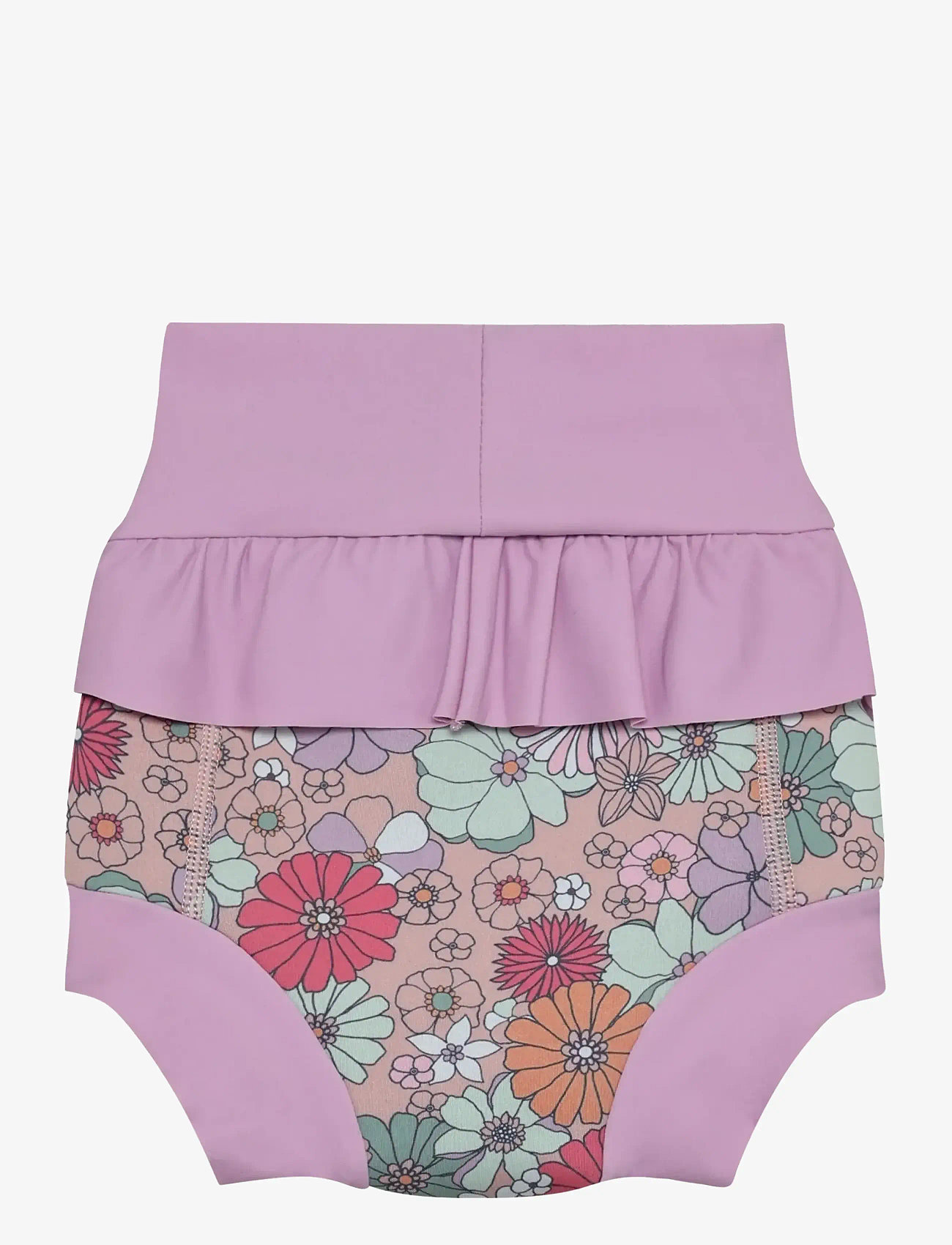 Color Kids - Trunks W. Frills, AOP - blebadebukser - lavender mist - 2