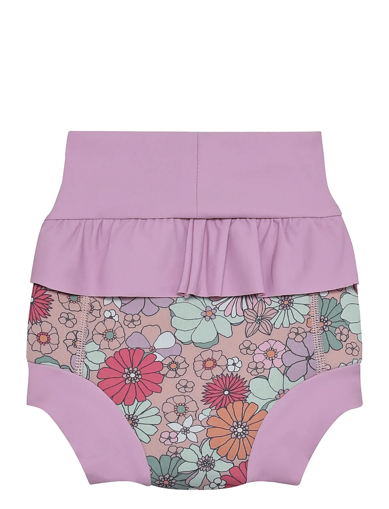 Color Kids - Trunks W. Frills, AOP - blebadebukser - lavender mist - 2