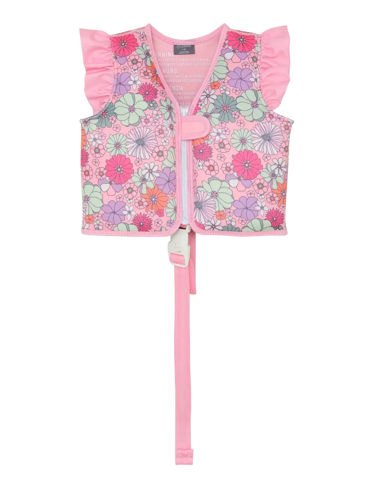 Color Kids Swim Vest, Aop, 2-3Y, Sports Equipment, Rosa - Swimming Accessories, Kinder