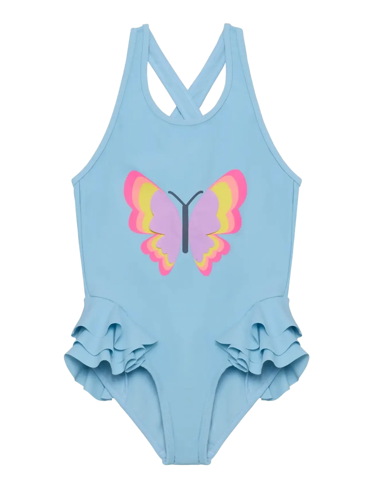 Color Kids Swimsuit W. Application, 98, Blue, Badetøj > Badedragter, Børn