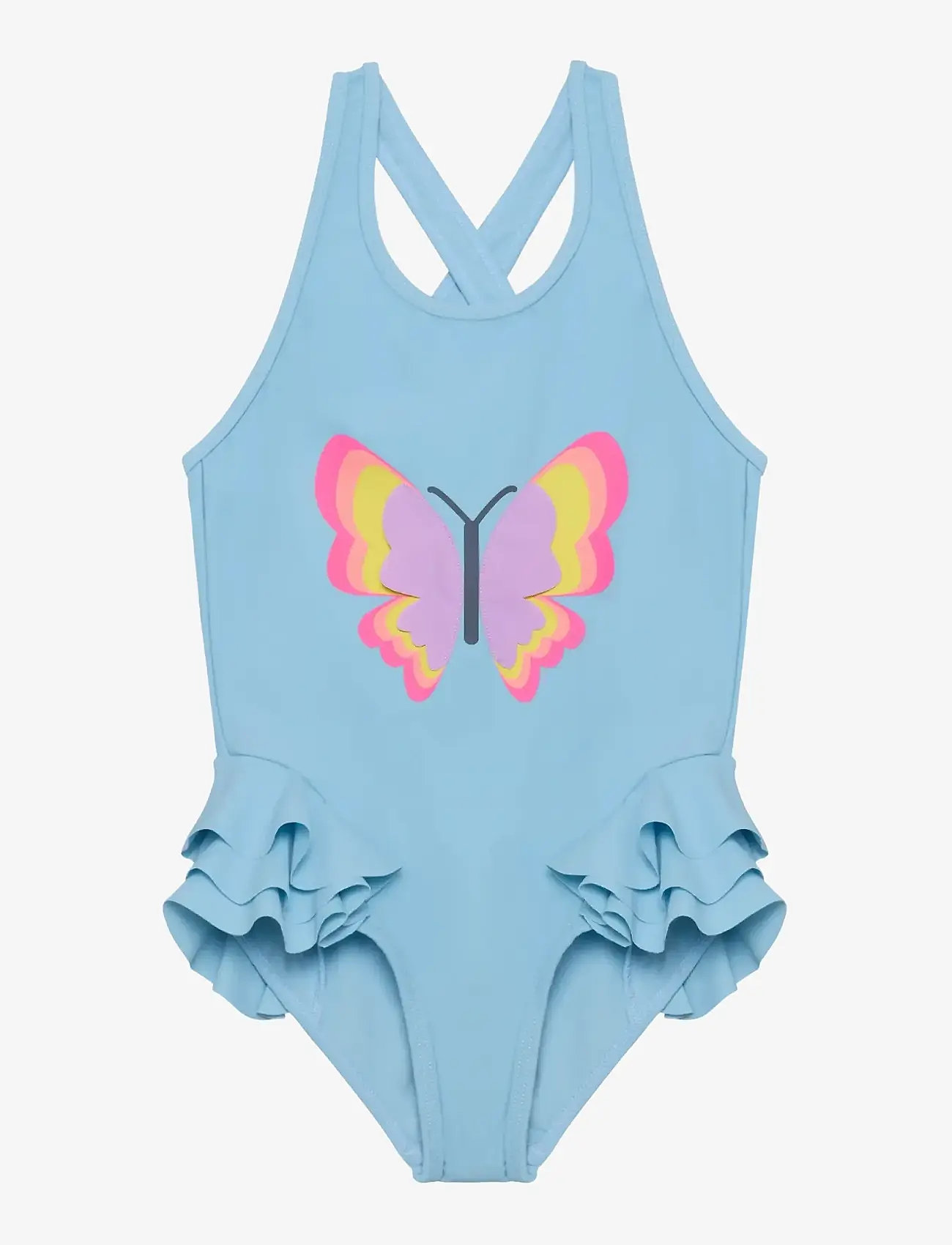 Color Kids - Swimsuit W. Application - badeanzüge - cerulean - 0