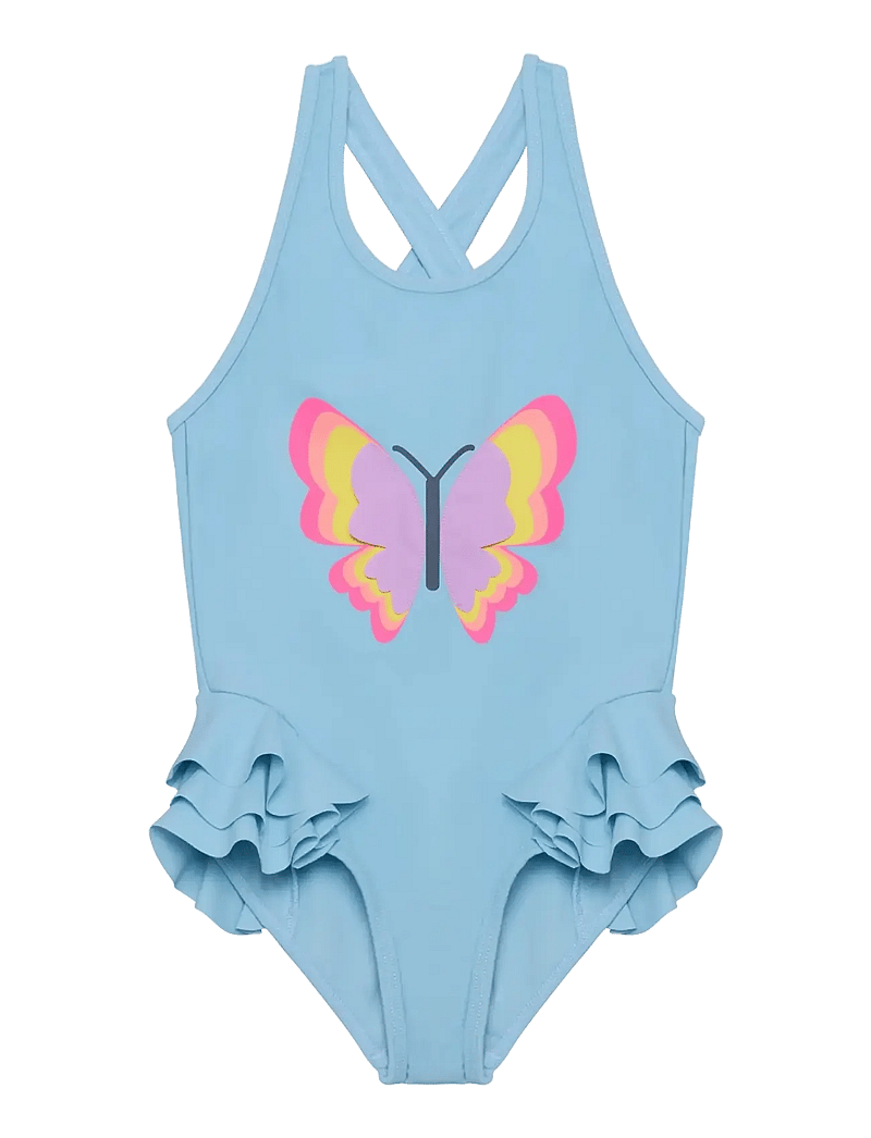 Color Kids - Swimsuit W. Application - badeanzüge - cerulean - 0