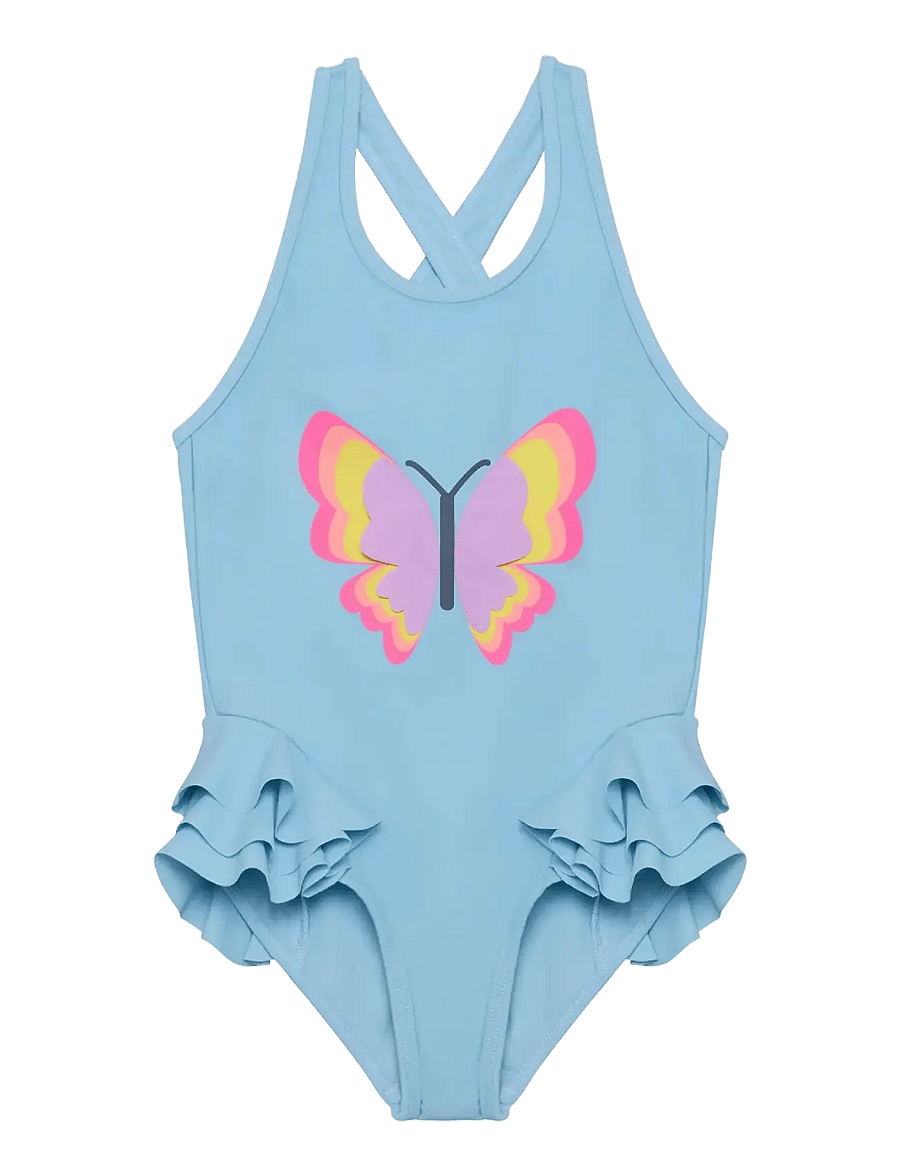Color Kids - Swimsuit W. Application - badeanzüge - cerulean - 0