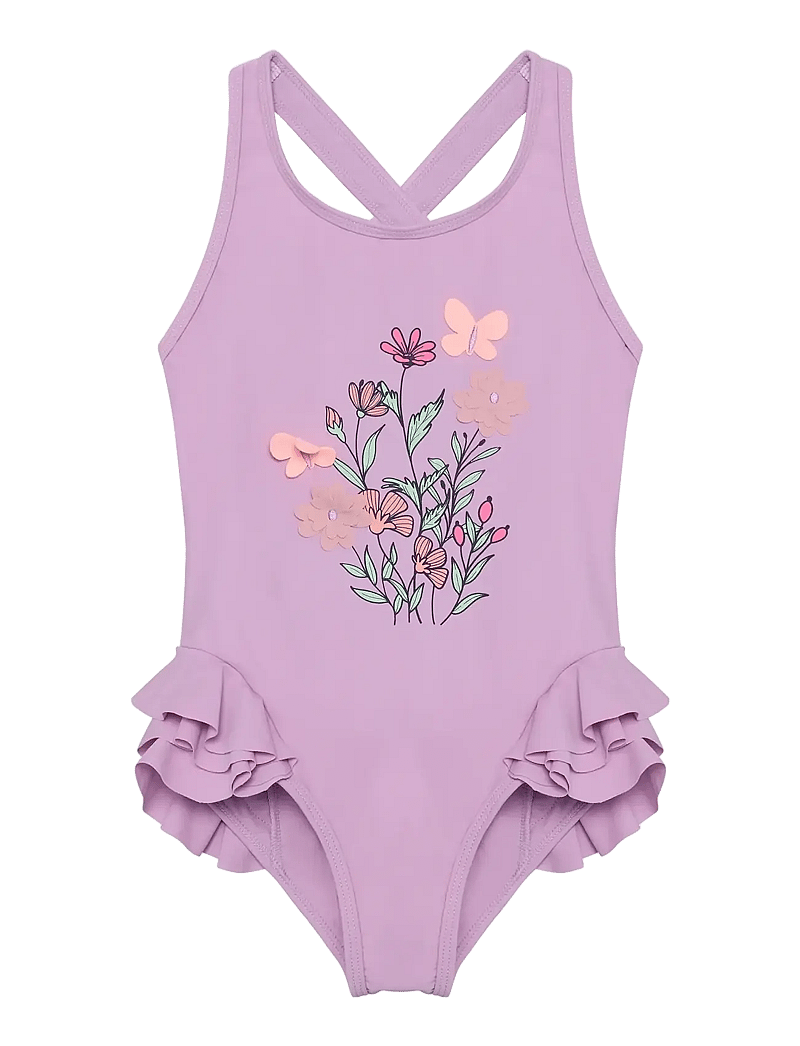 Color Kids - Swimsuit W. Application - badeanzüge - lavender mist - 0