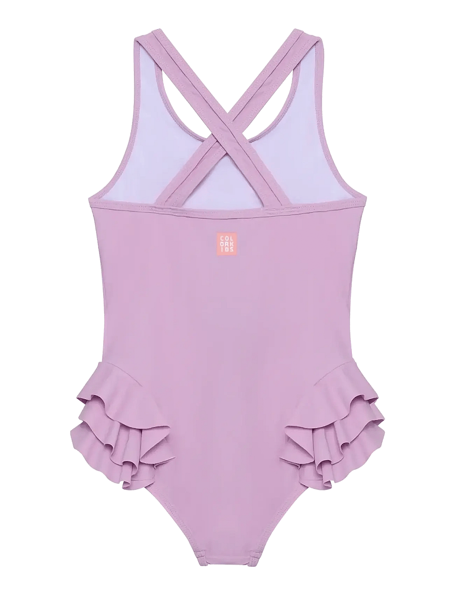 Color Kids - Swimsuit W. Application - ujumistrikood - lavender mist - 1