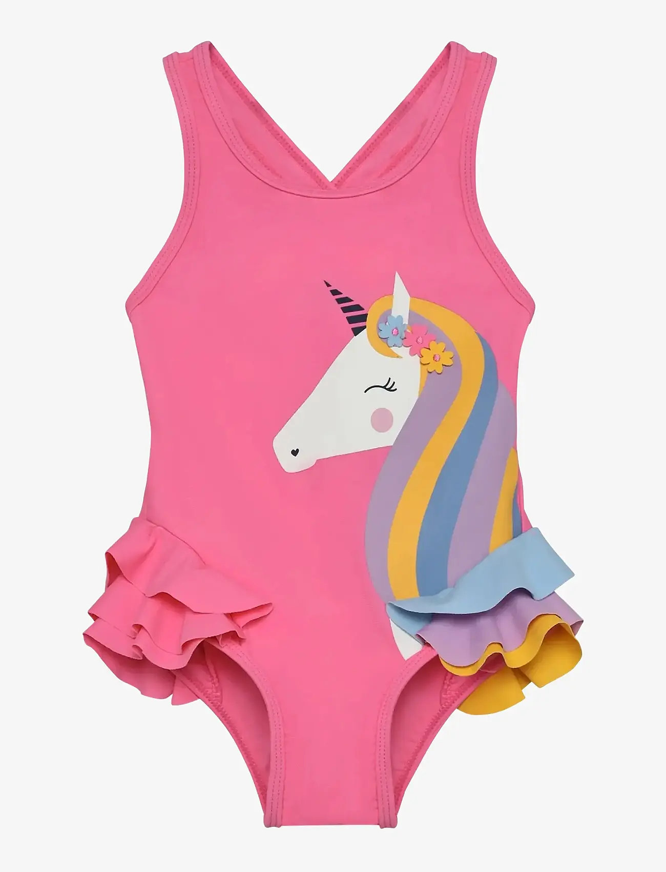 Color Kids - Swimsuit W. Application - badeanzüge - pink lemonade - 1