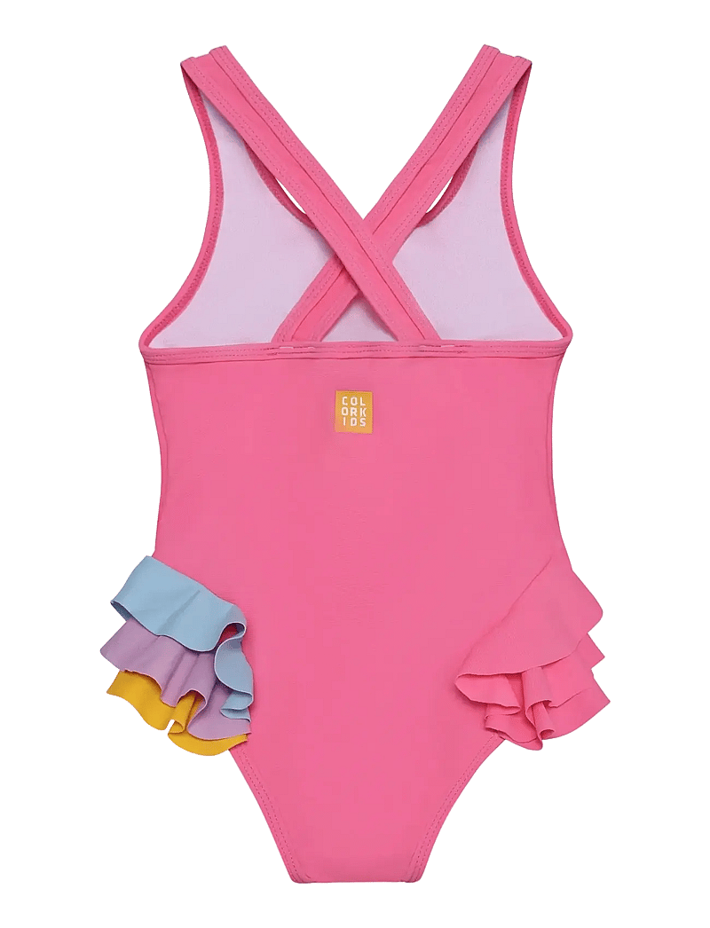 Color Kids - Swimsuit W. Application - badeanzüge - pink lemonade - 2